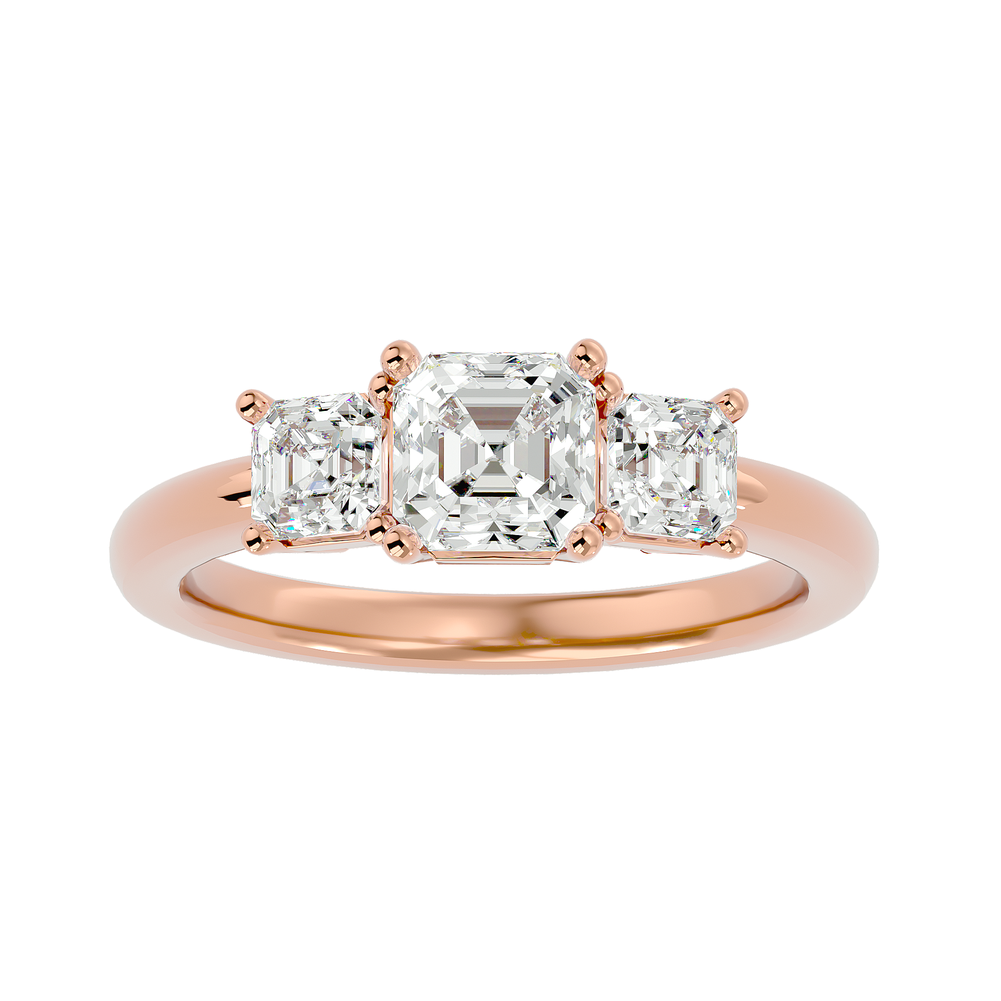 Alyssa Diamond Three Stone Ring