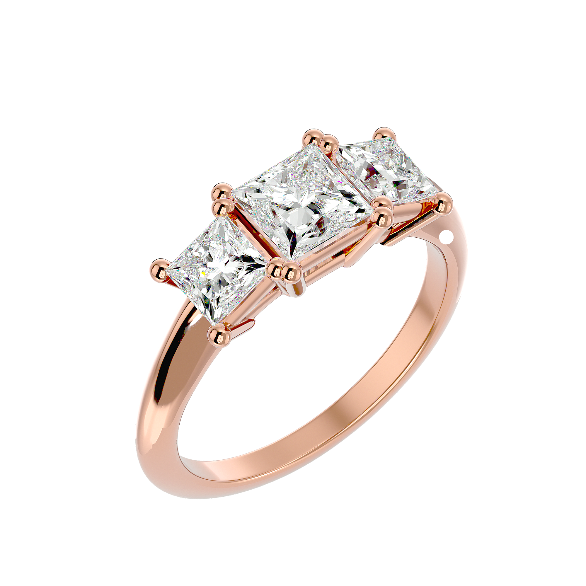 Rumi Diamond Three Stone Ring