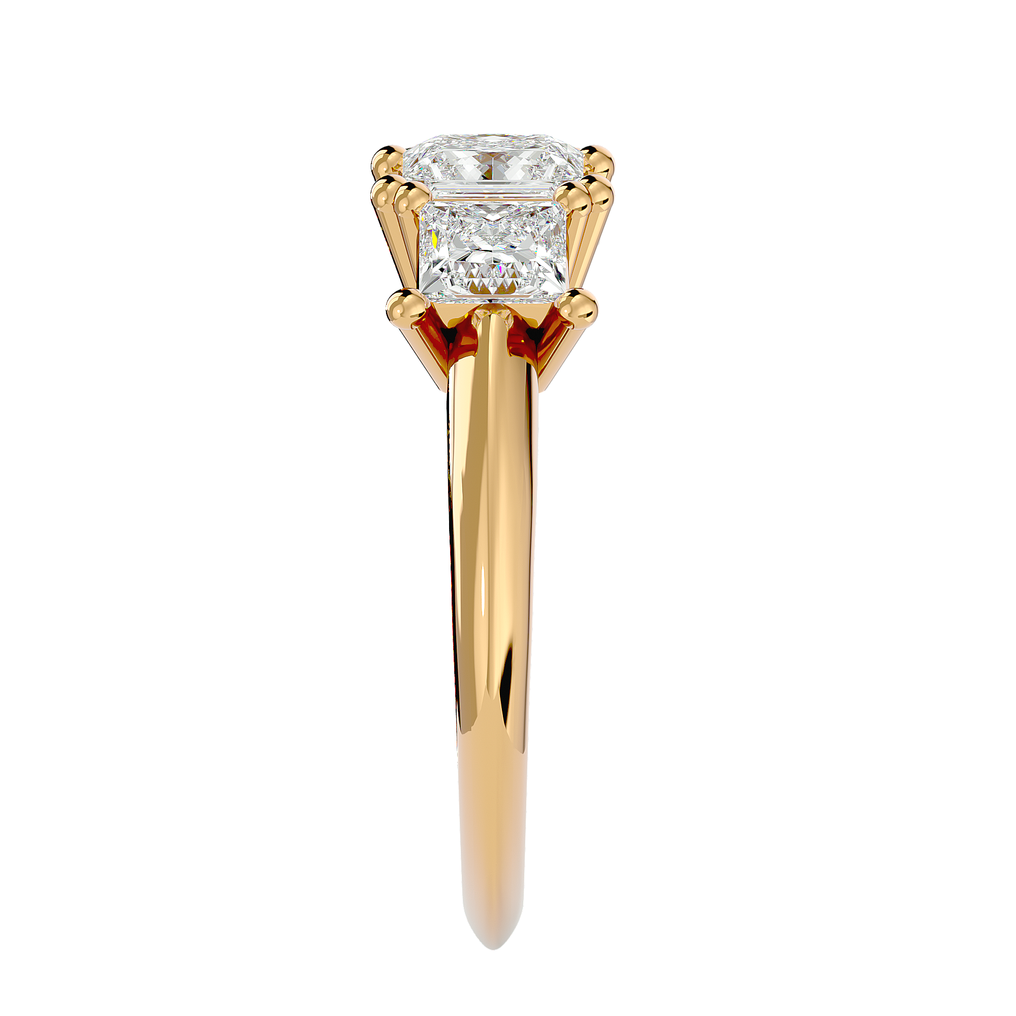 Rumi Diamond Three Stone Ring