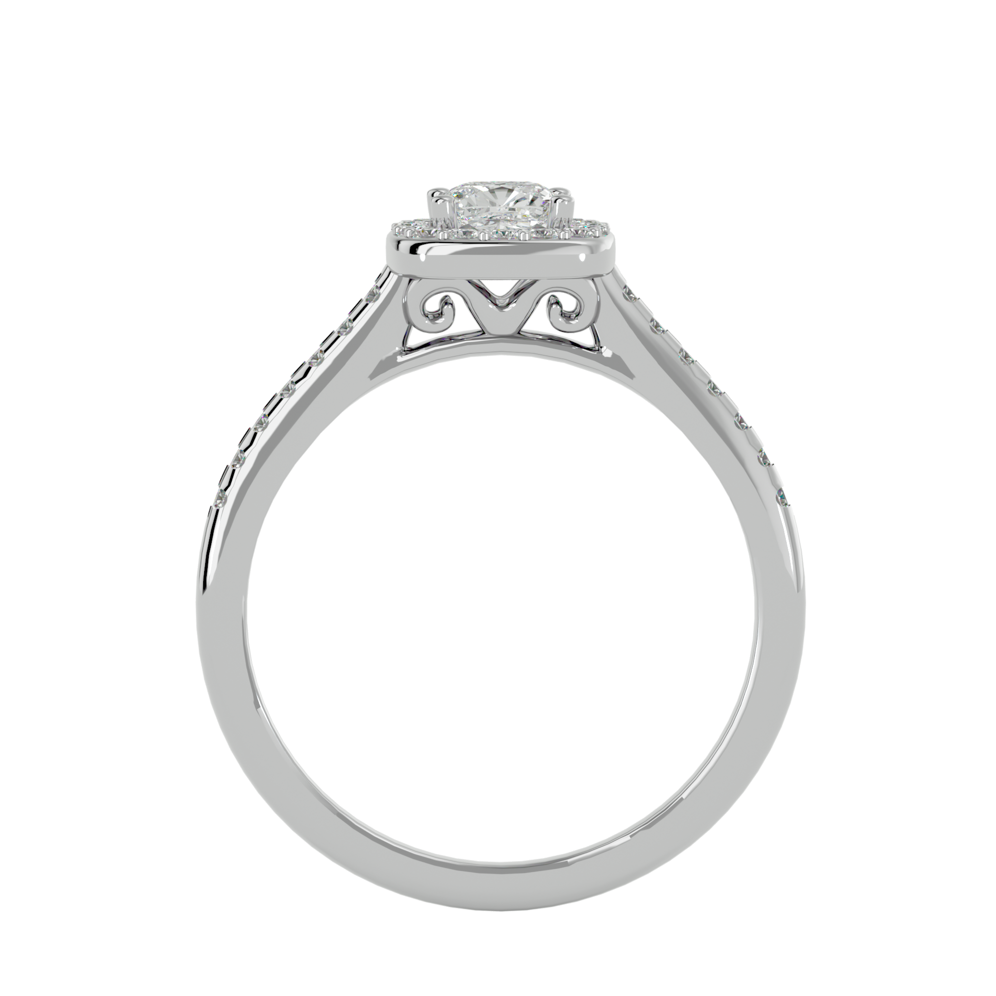 Mallory Diamond Halo Ring