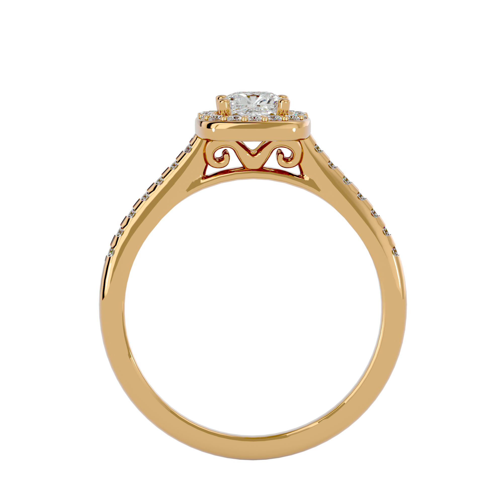 Mallory Diamond Halo Ring