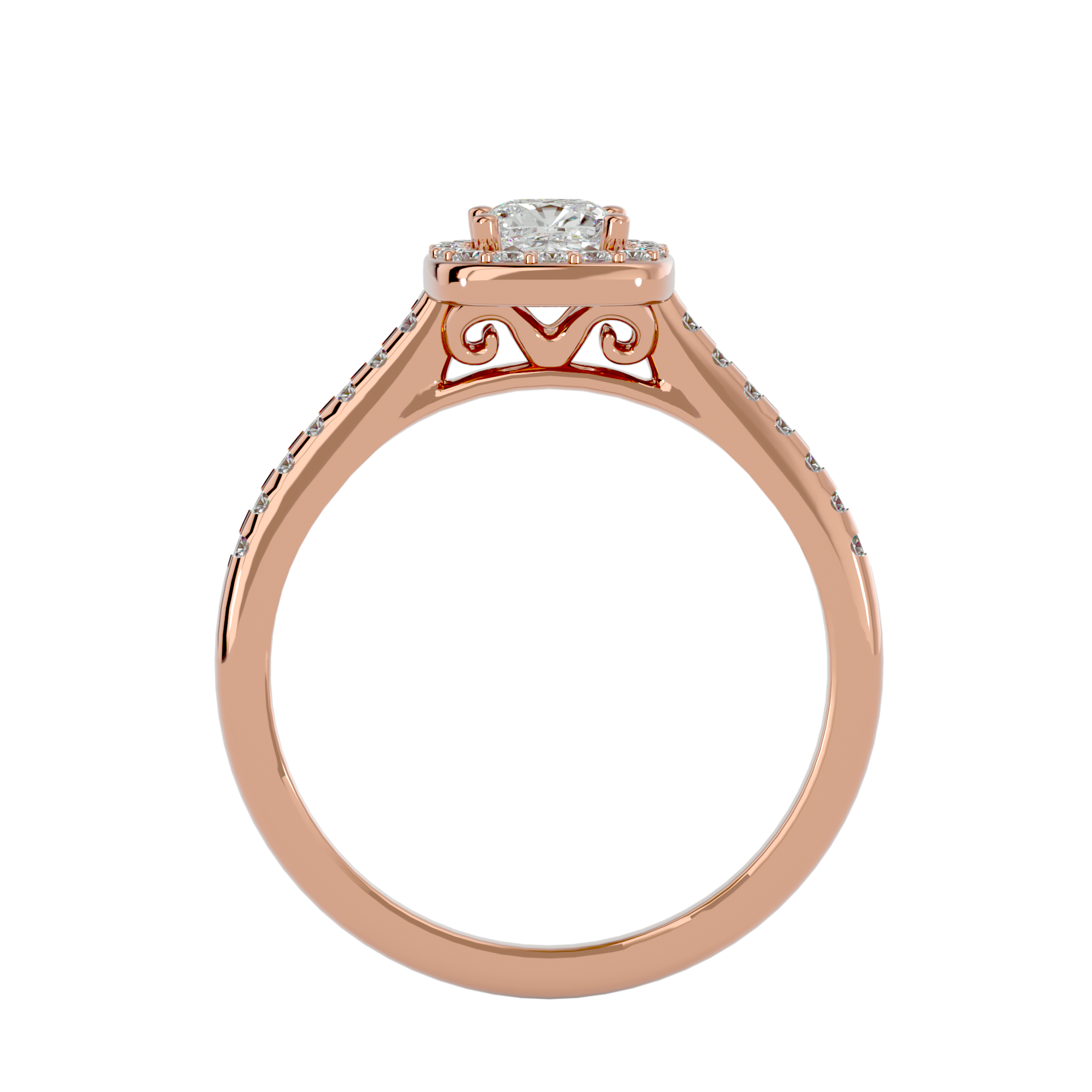 Mallory Diamond Halo Ring