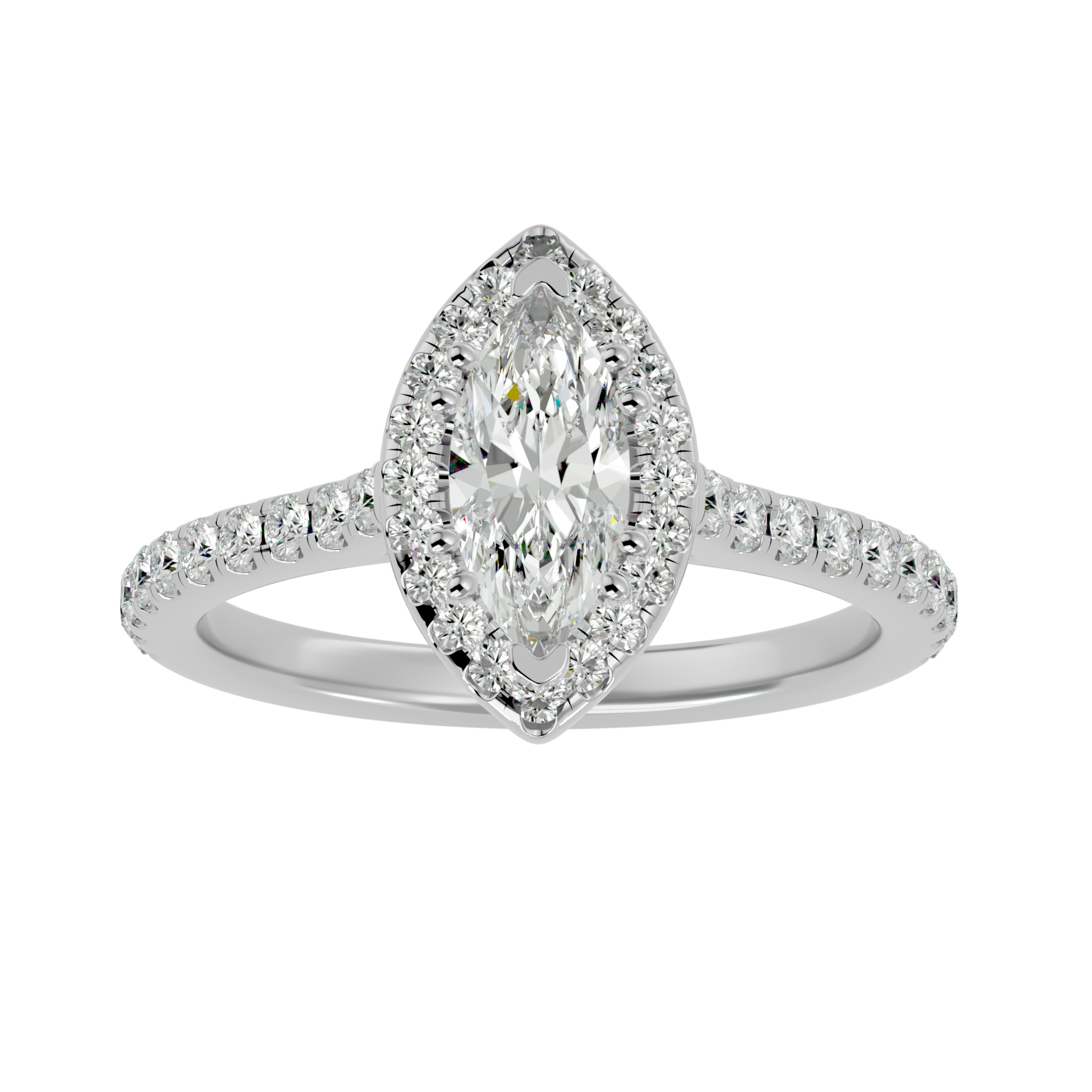 Aurelia Diamond Halo Ring