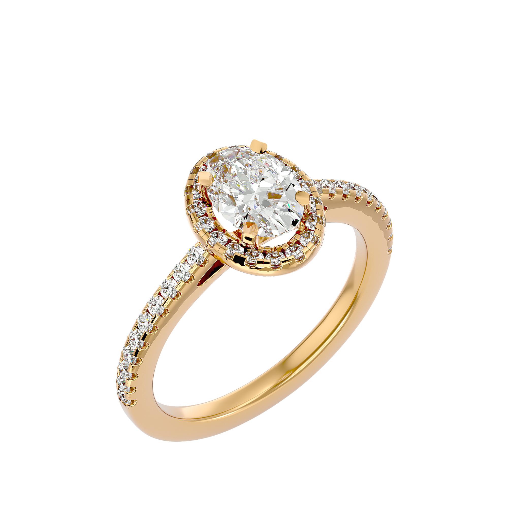 Beatrice Diamond Halo Ring