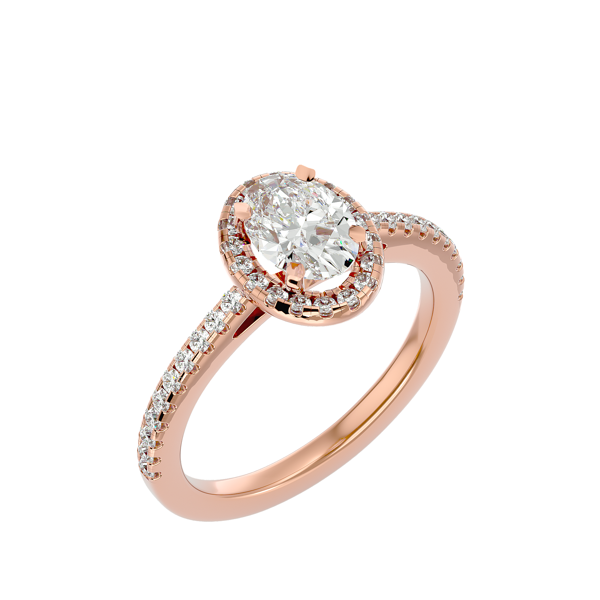 Beatrice Diamond Halo Ring