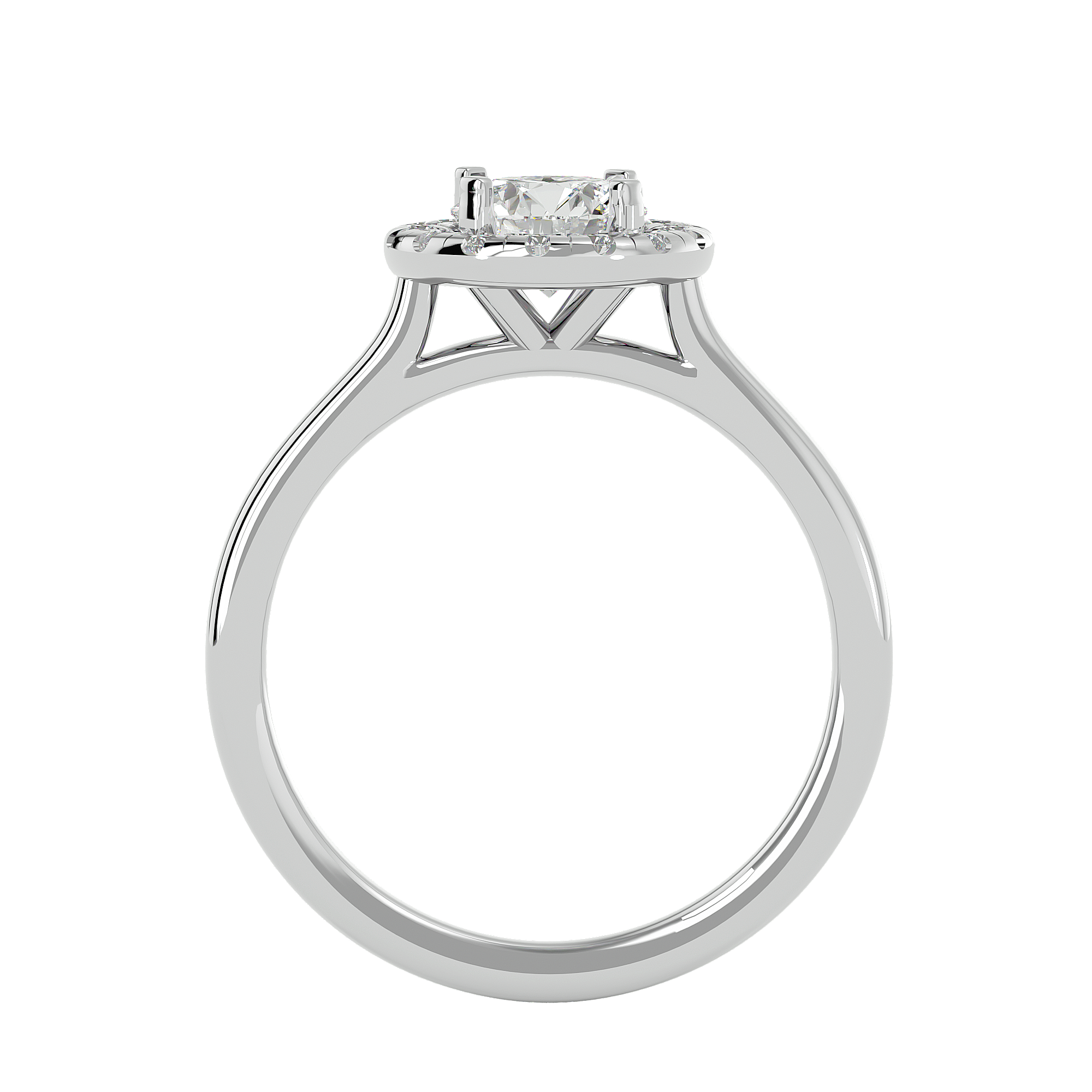 Coretta Diamond Halo Ring