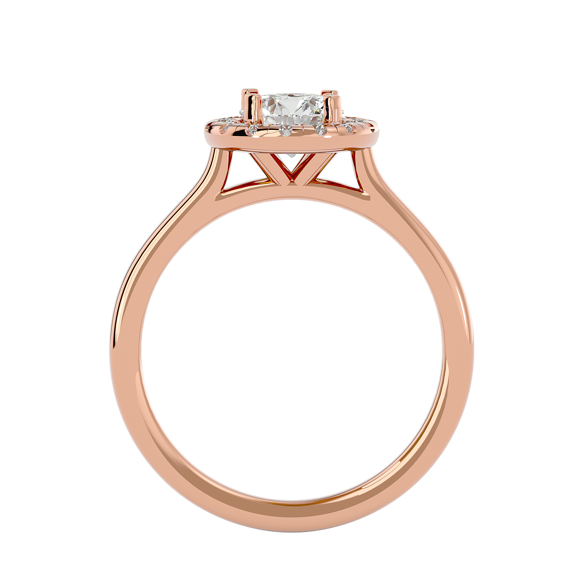 Coretta Diamond Halo Ring