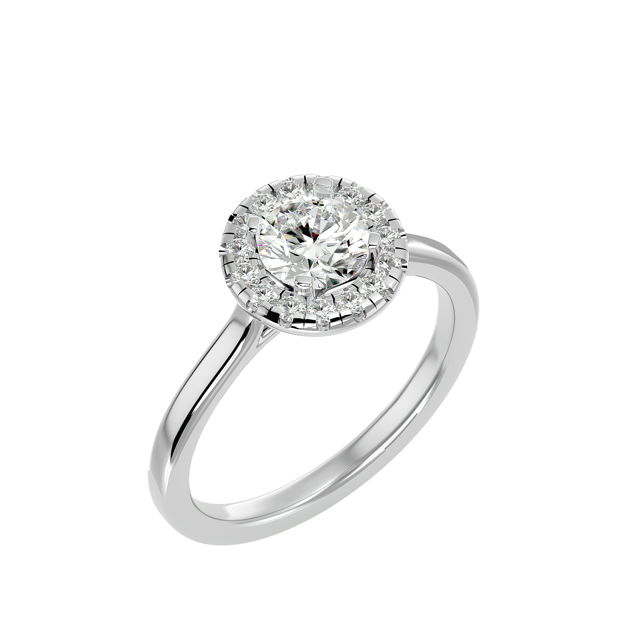 Coretta Diamond Halo Ring
