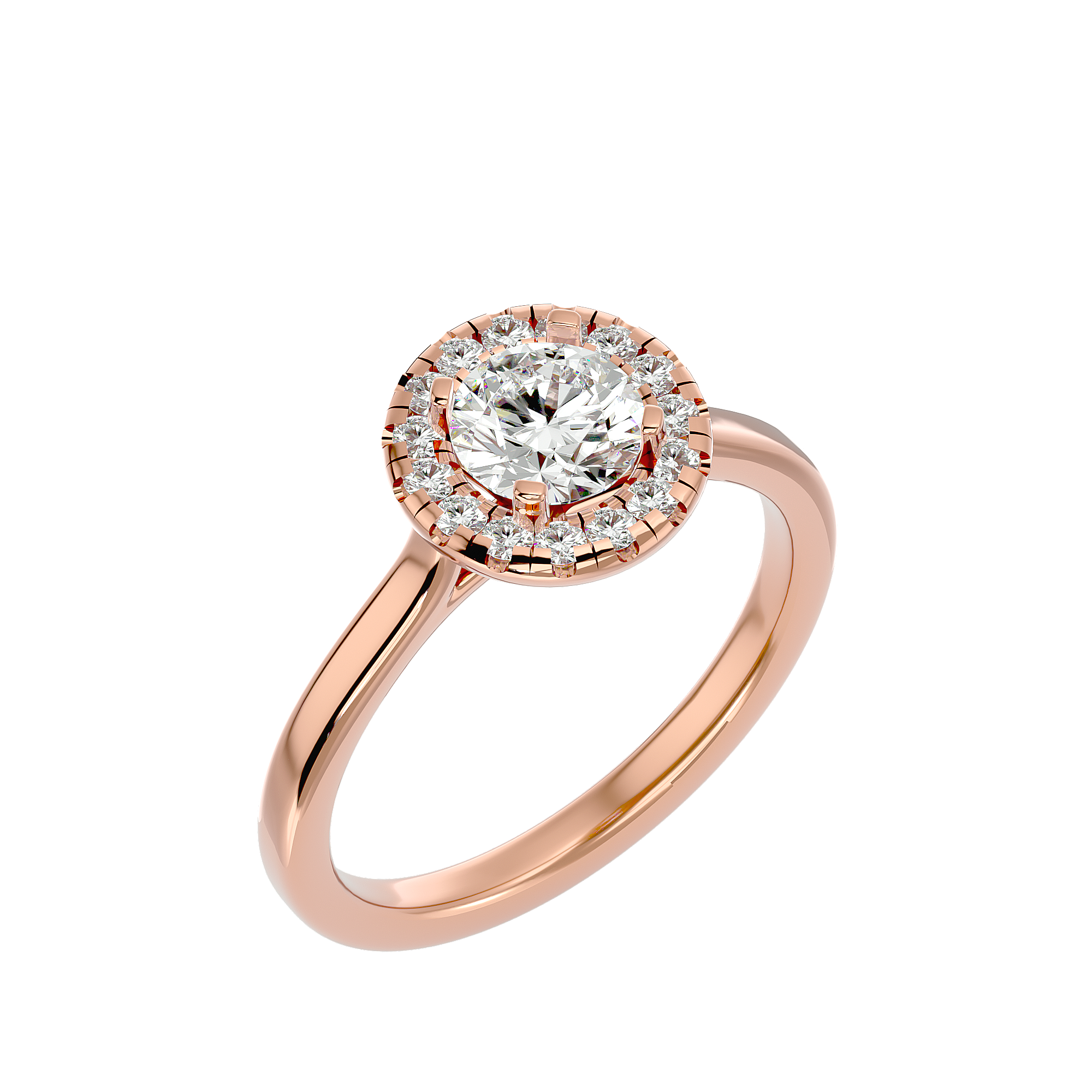 Coretta Diamond Halo Ring
