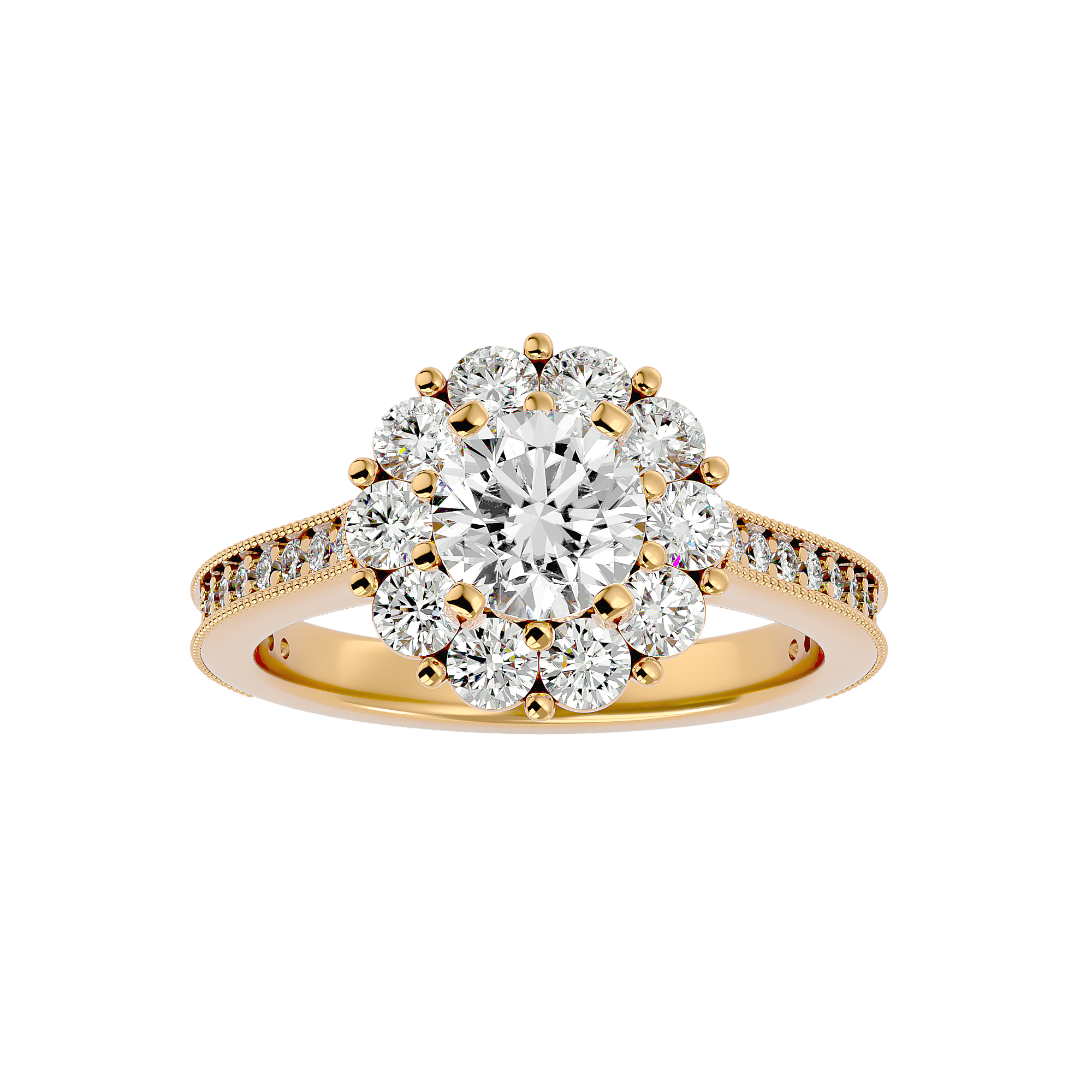 Emmanuella Diamond Halo Ring