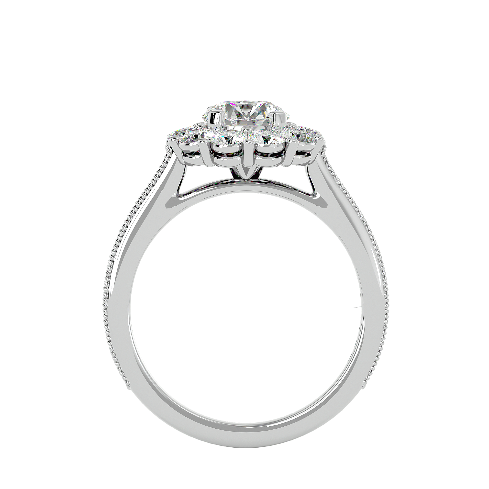 Emmanuella Diamond Halo Ring