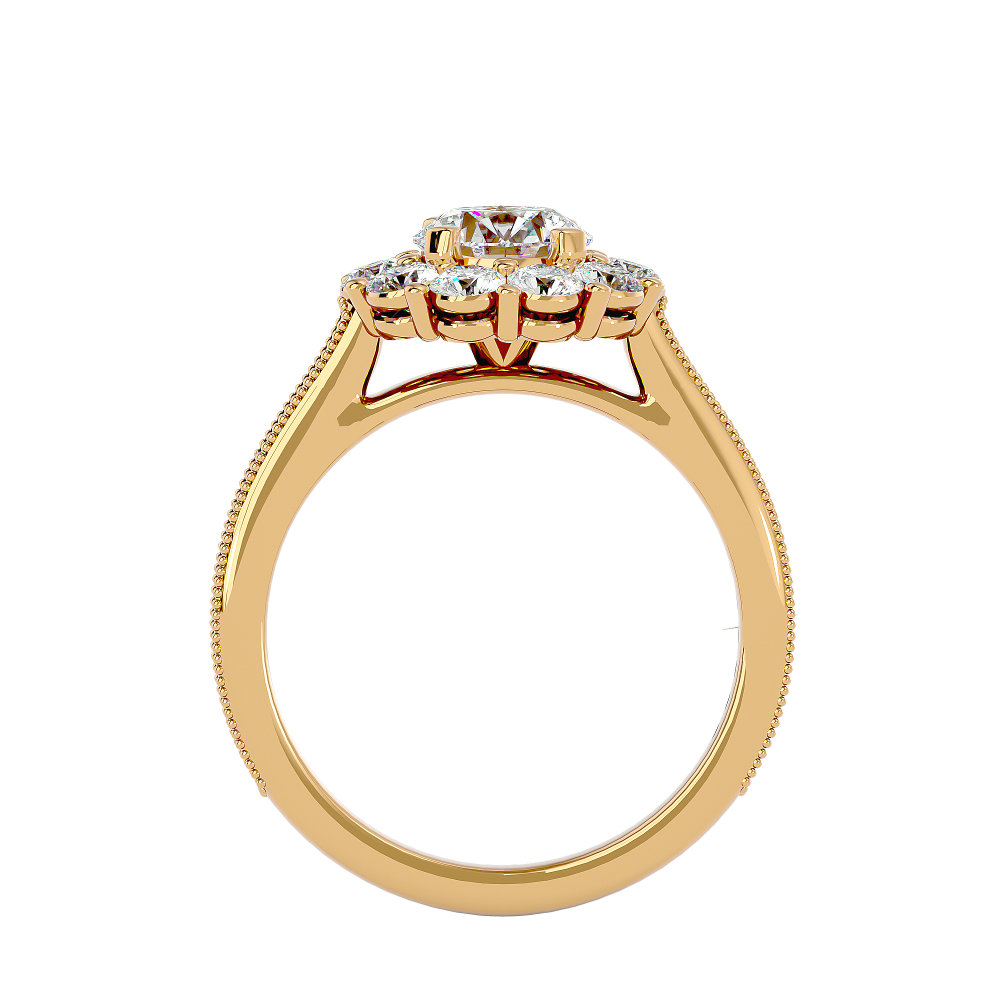 Emmanuella Diamond Halo Ring