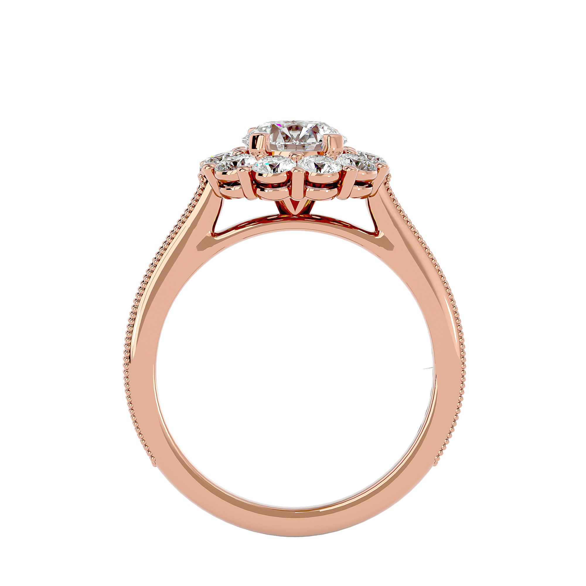 Emmanuella Diamond Halo Ring