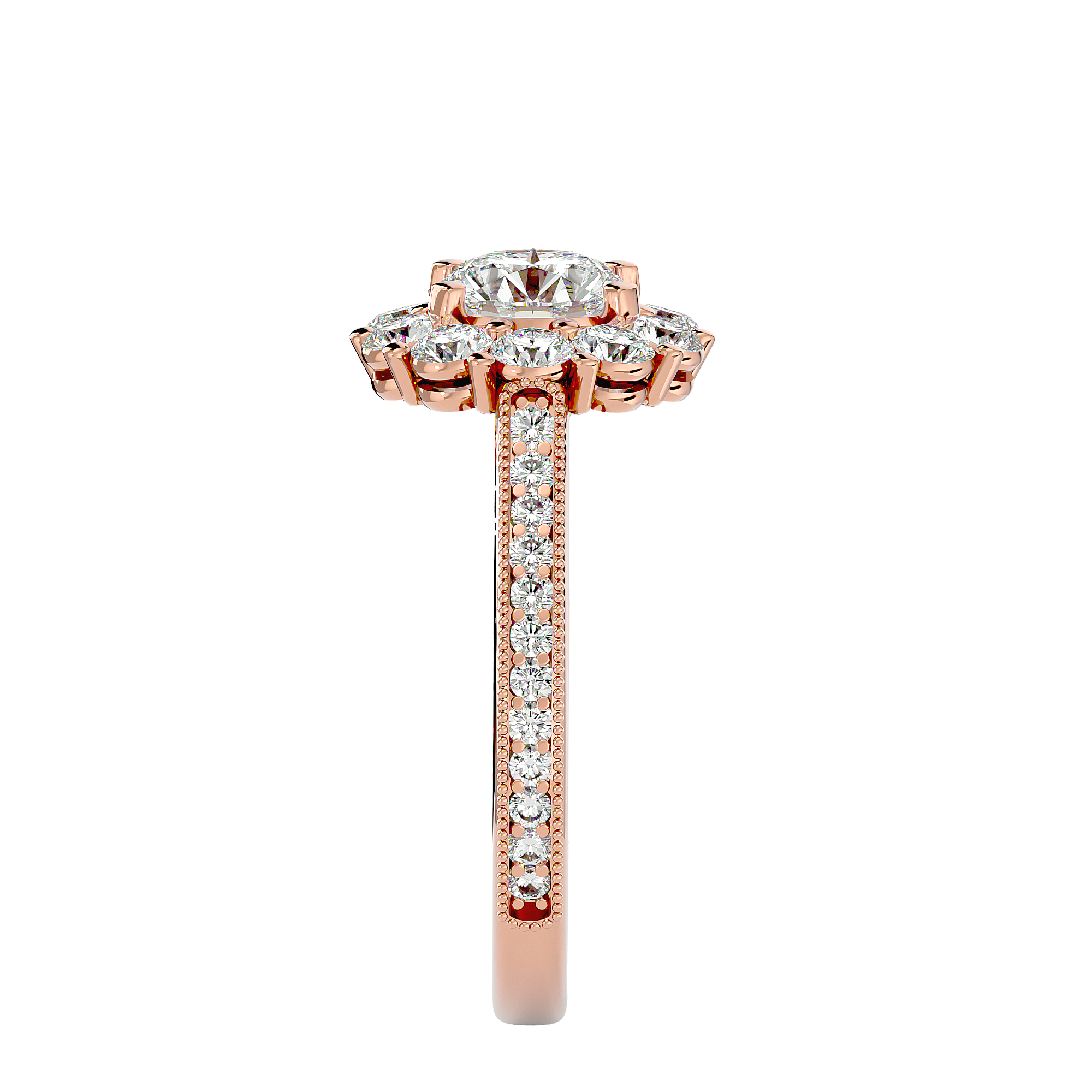 Emmanuella Diamond Halo Ring