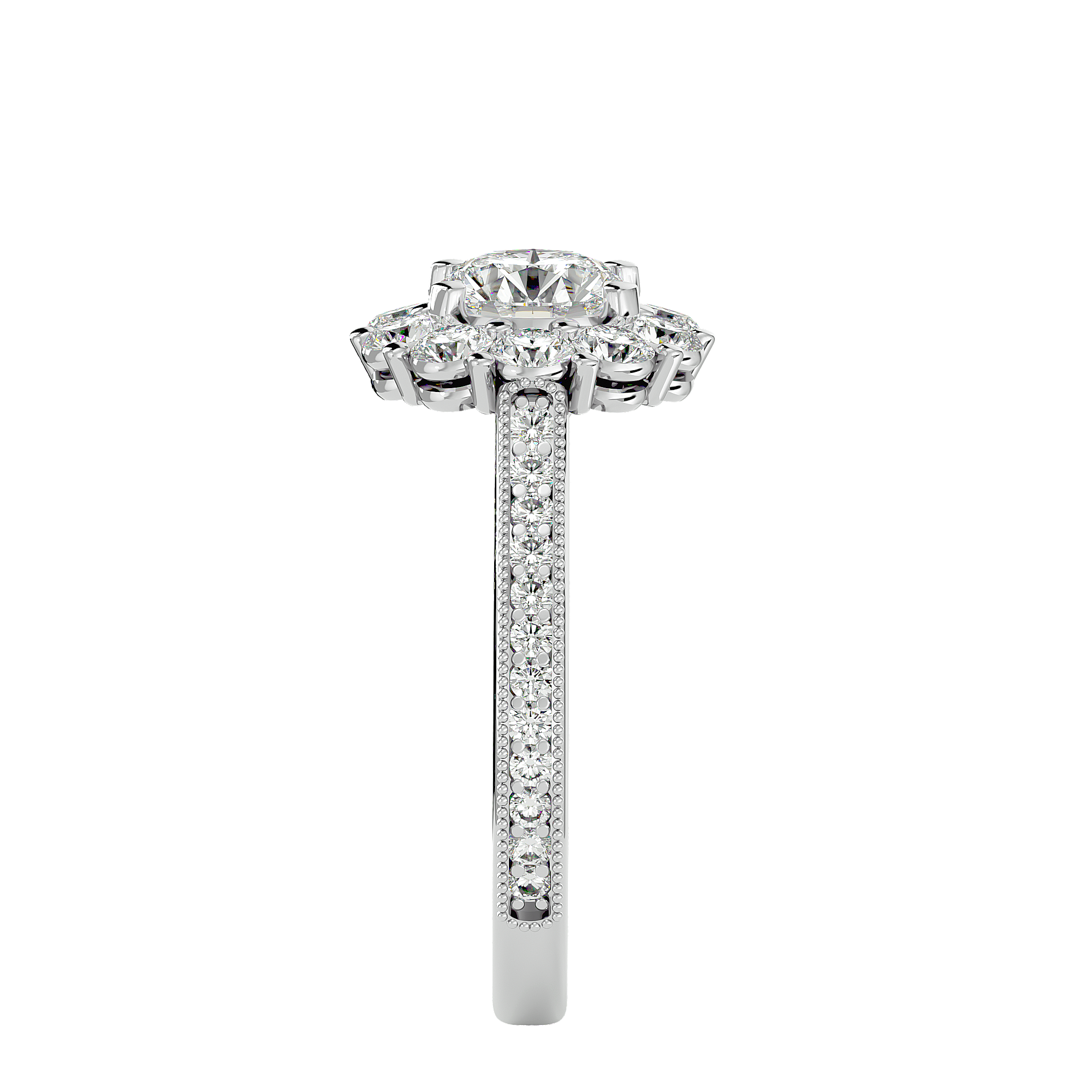 Emmanuella Diamond Halo Ring