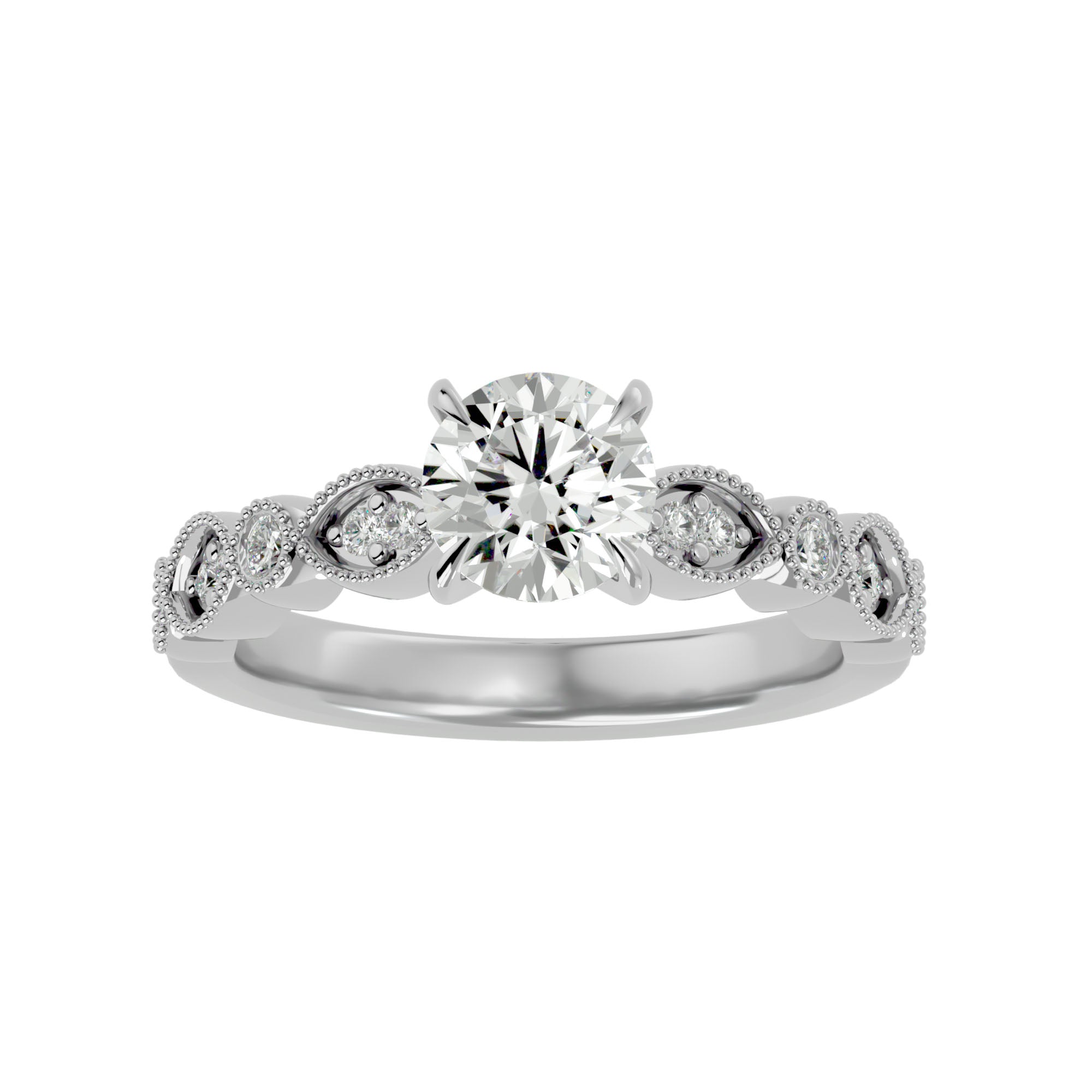 Evelyn Diamond Solitaire Ring