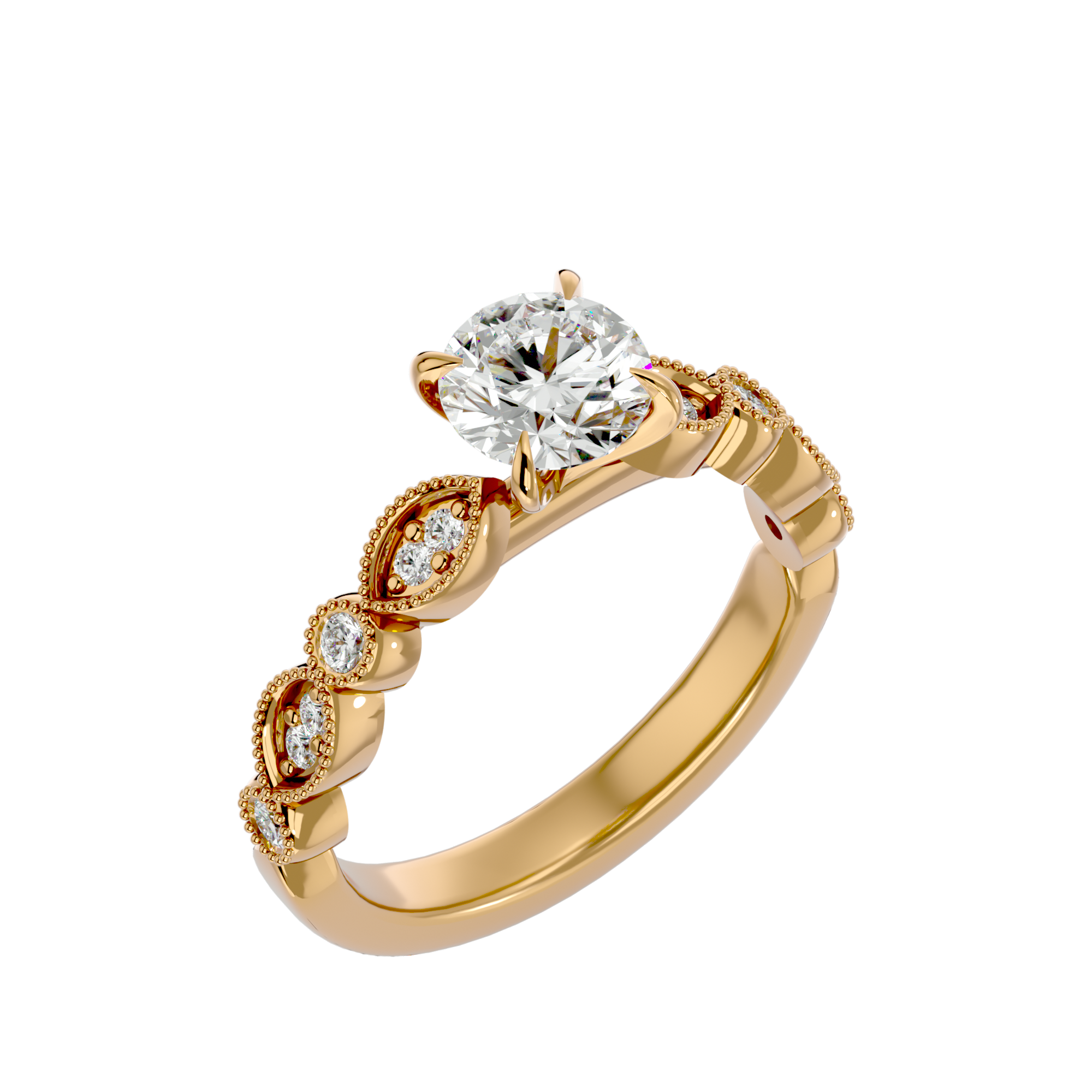 Evelyn Diamond Solitaire Ring