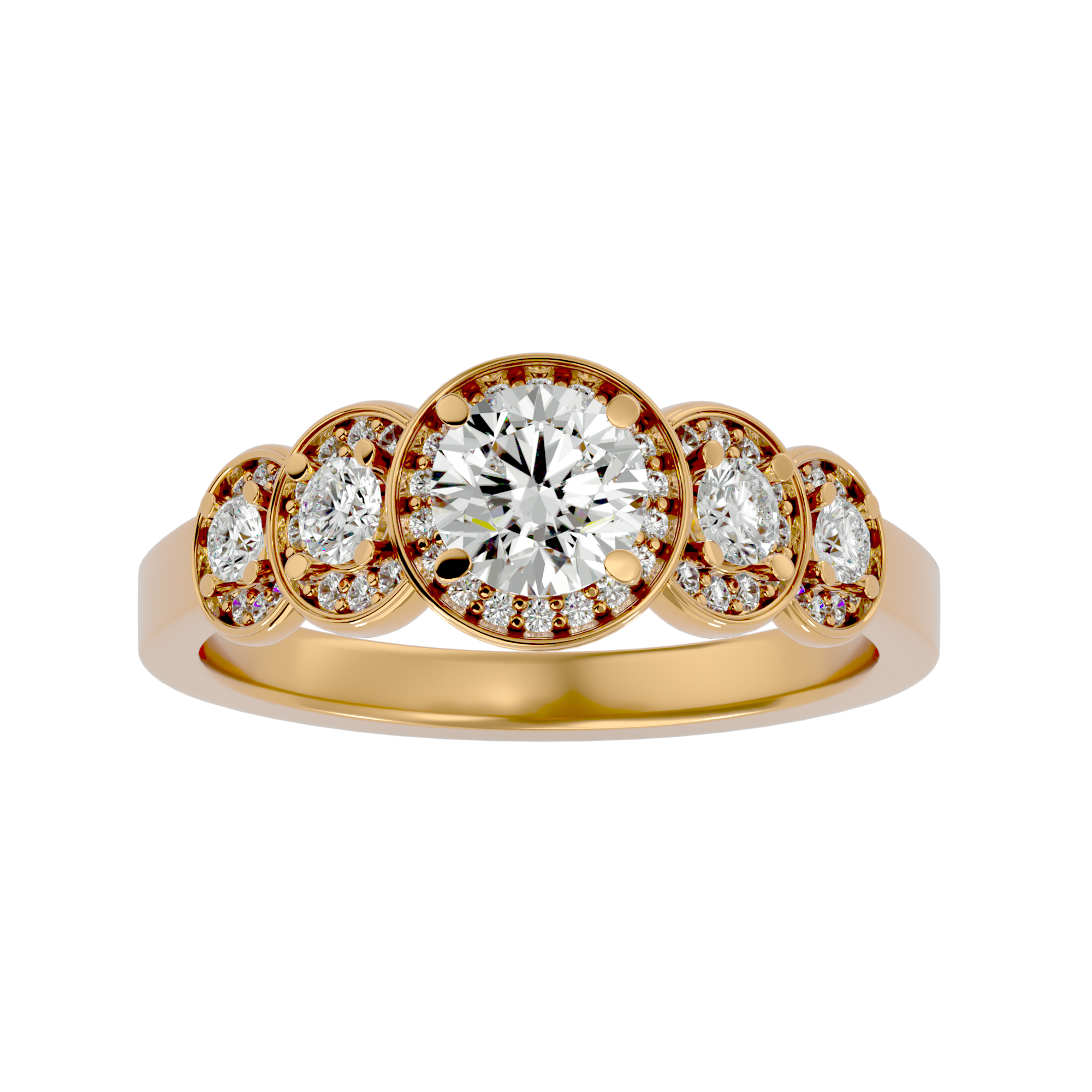 Kinsley Diamond Halo Ring