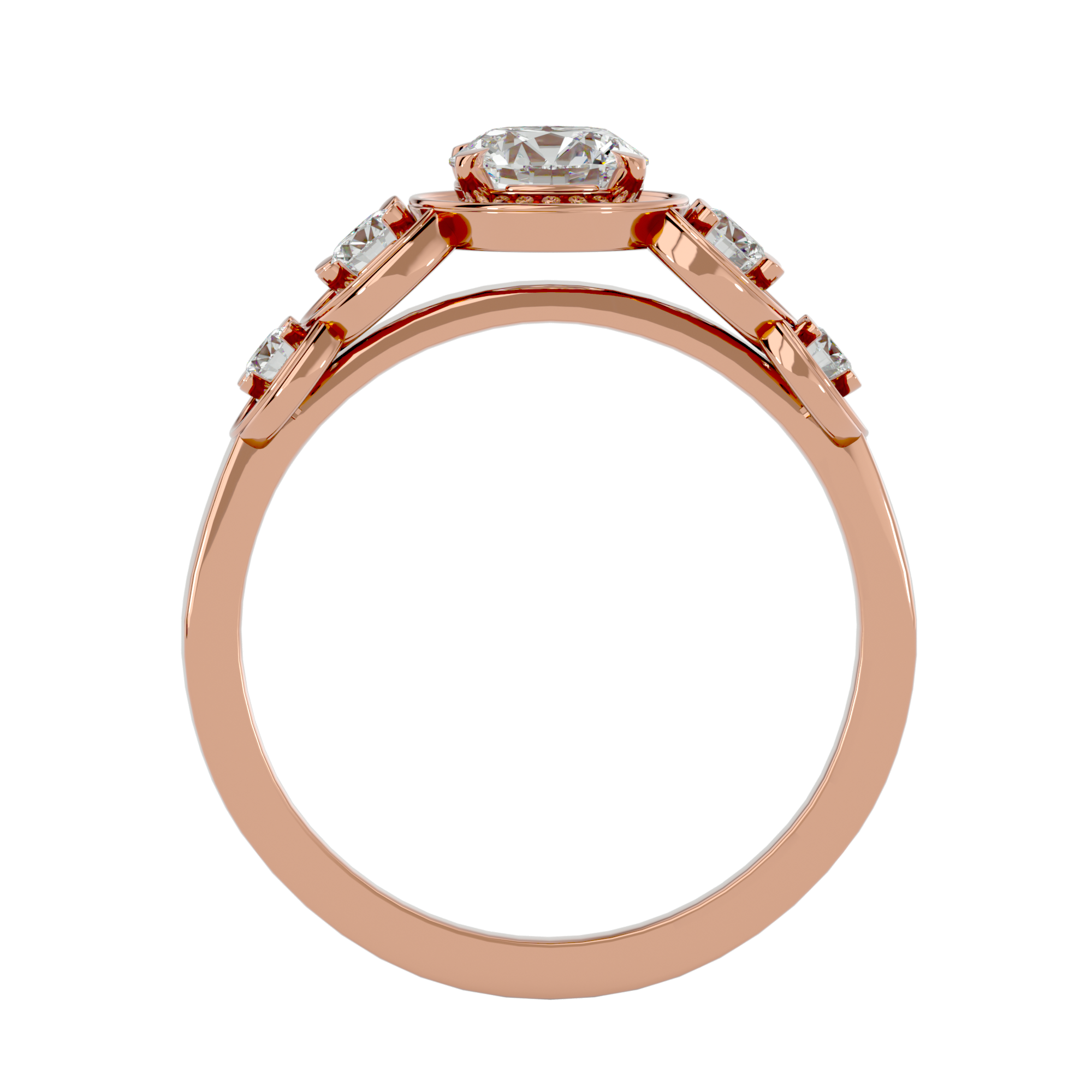 Kinsley Diamond Halo Ring