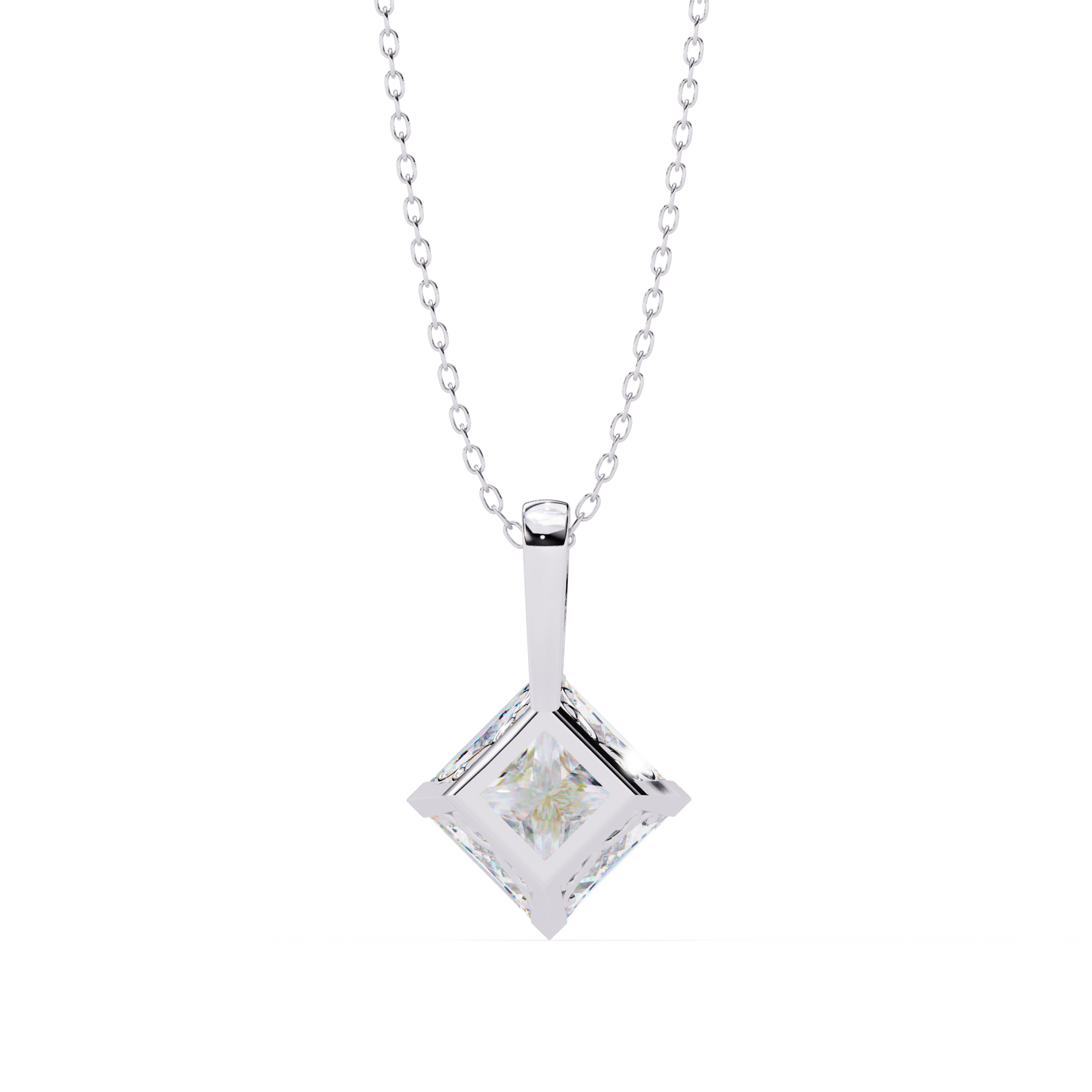 Irene Diamond Solitaire Pendant