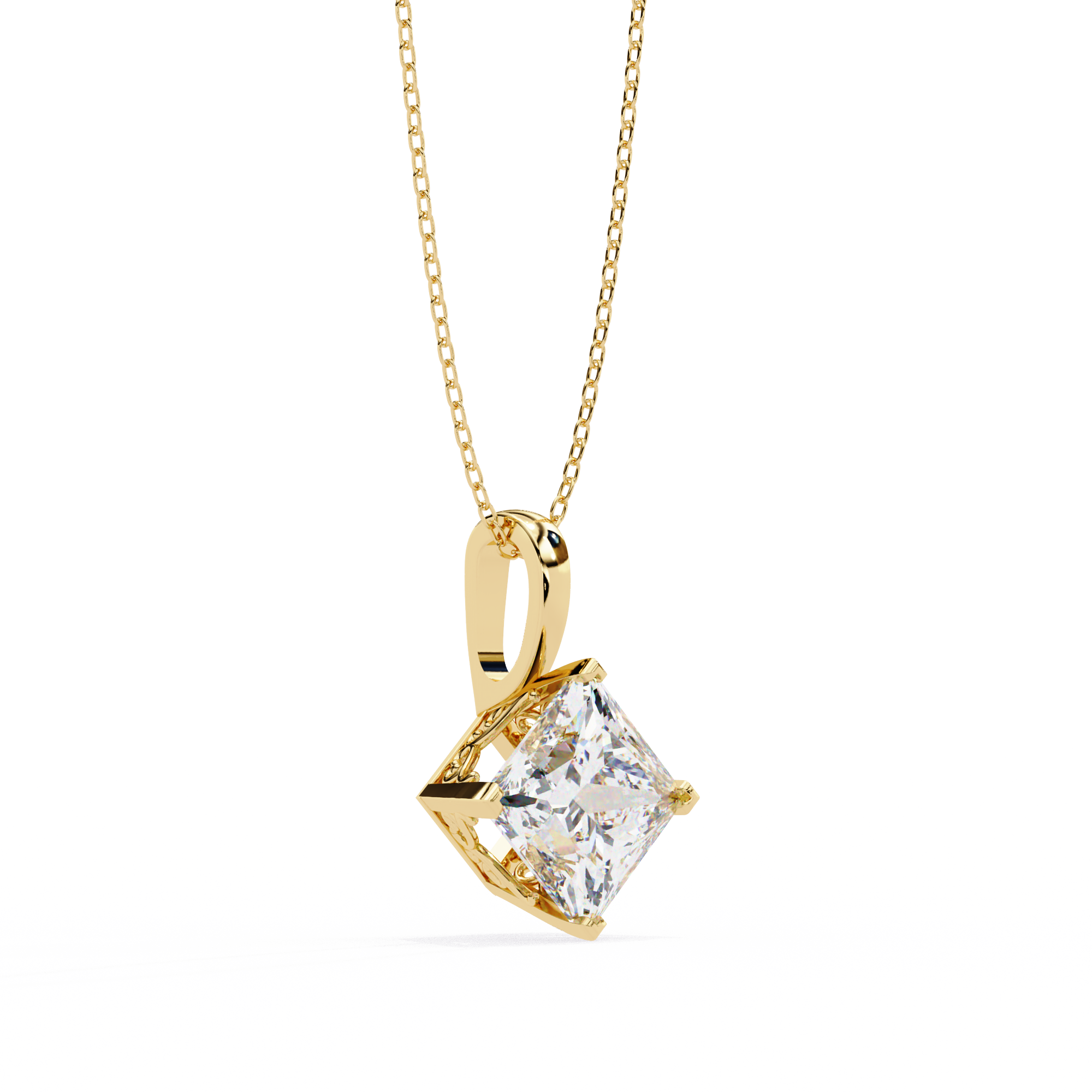 Irene Diamond Solitaire Pendant