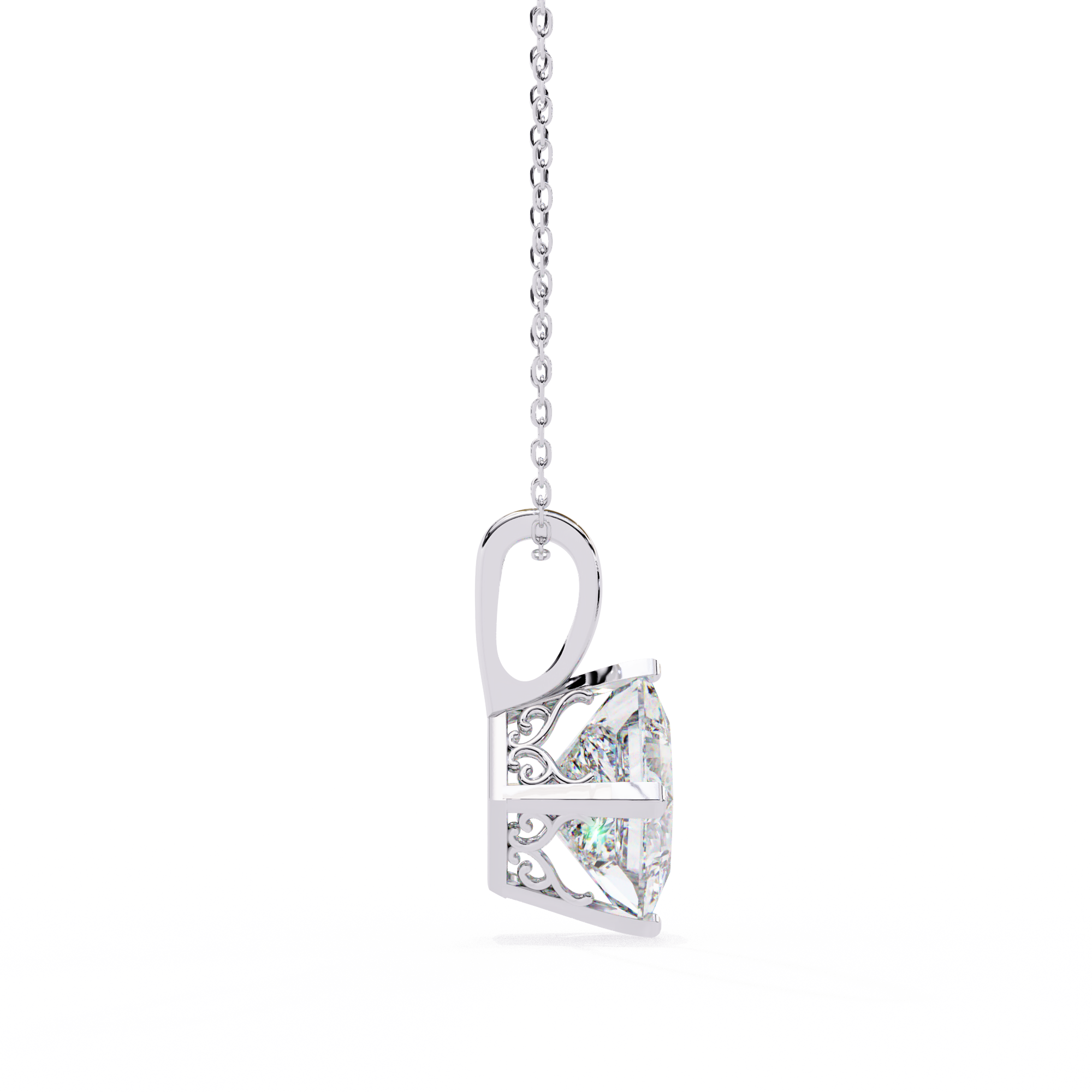 Irene Diamond Solitaire Pendant