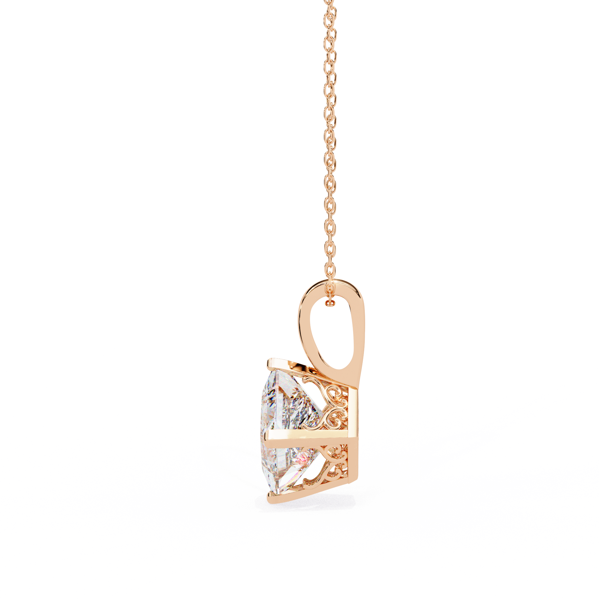 Irene Diamond Solitaire Pendant