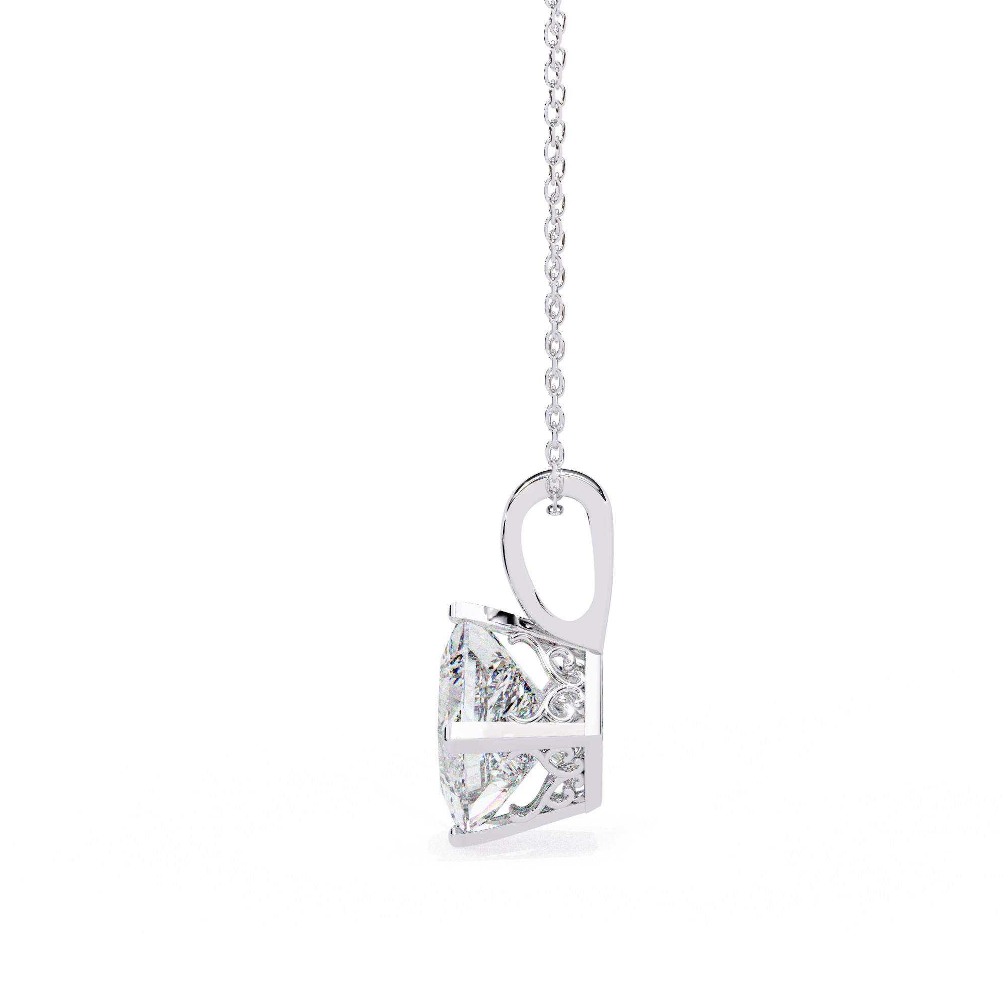 Irene Diamond Solitaire Pendant