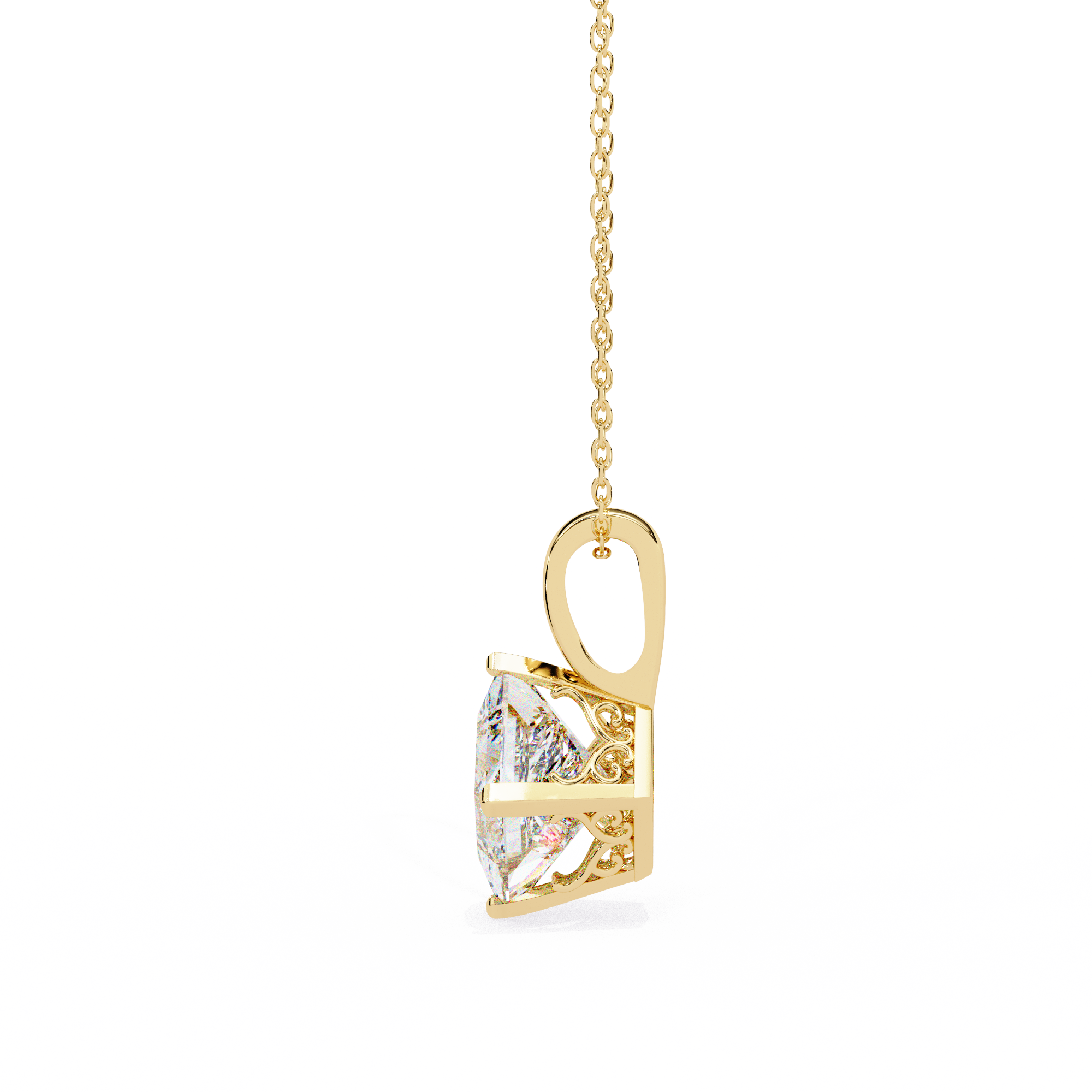 Irene Diamond Solitaire Pendant