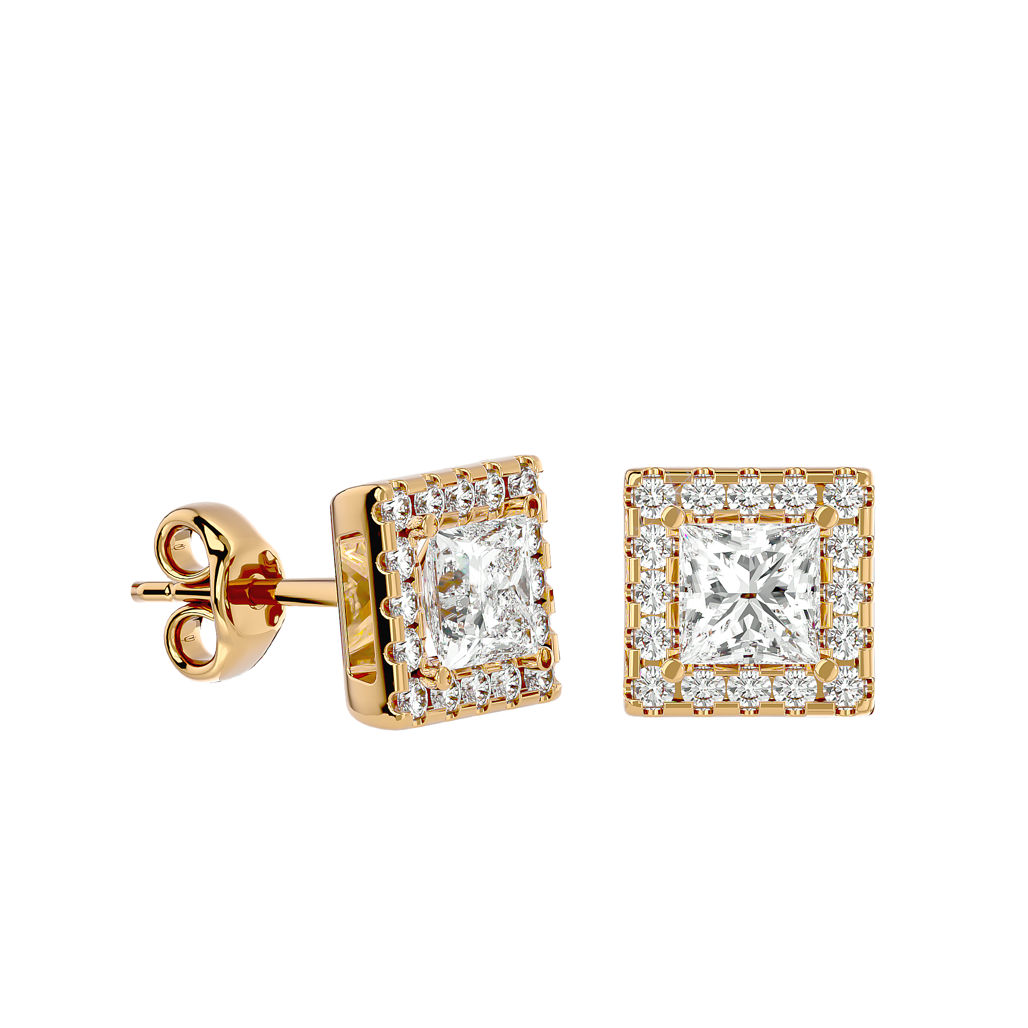 Azaria Diamond Solitaire Earrings