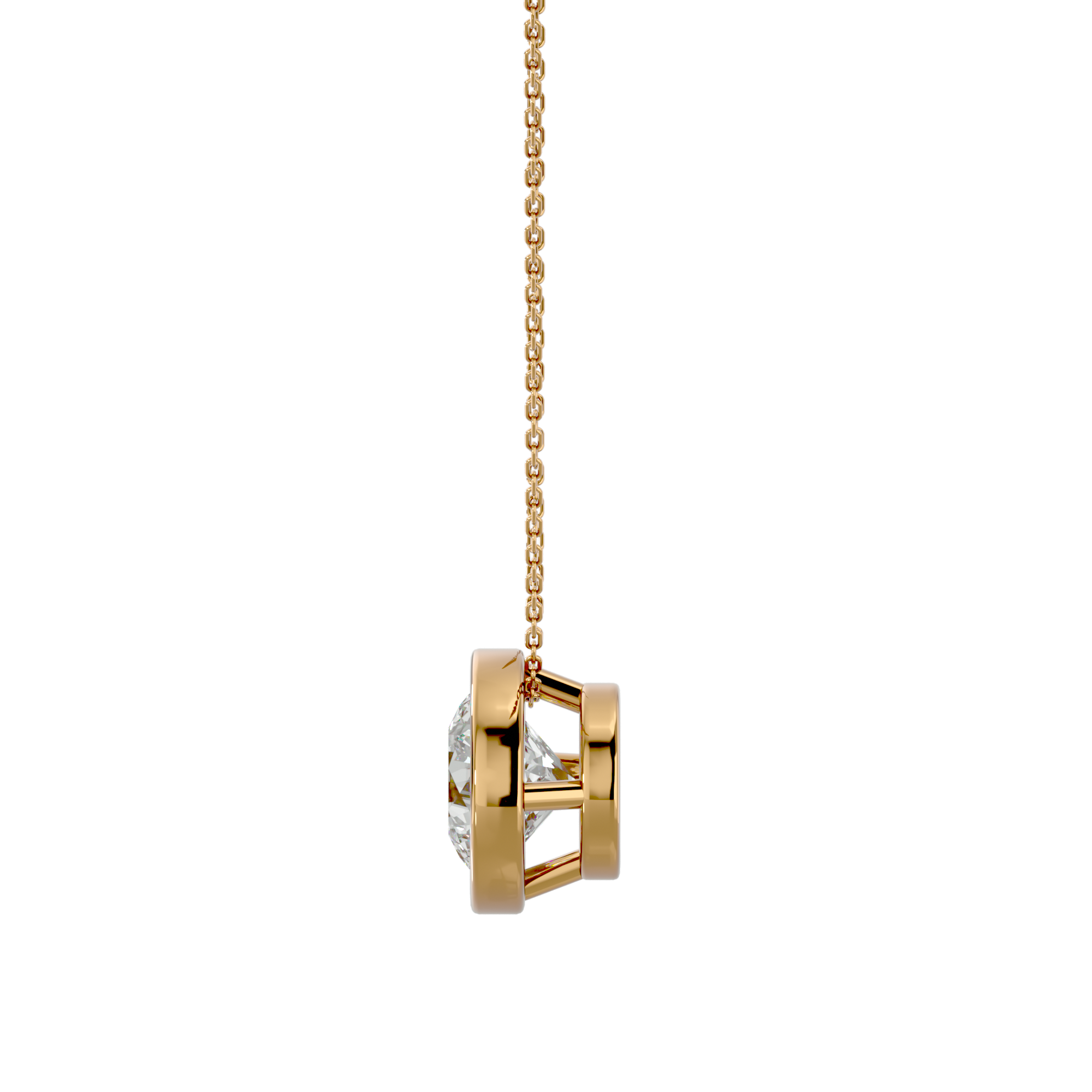 Griffin Diamond Solitaire Pendant