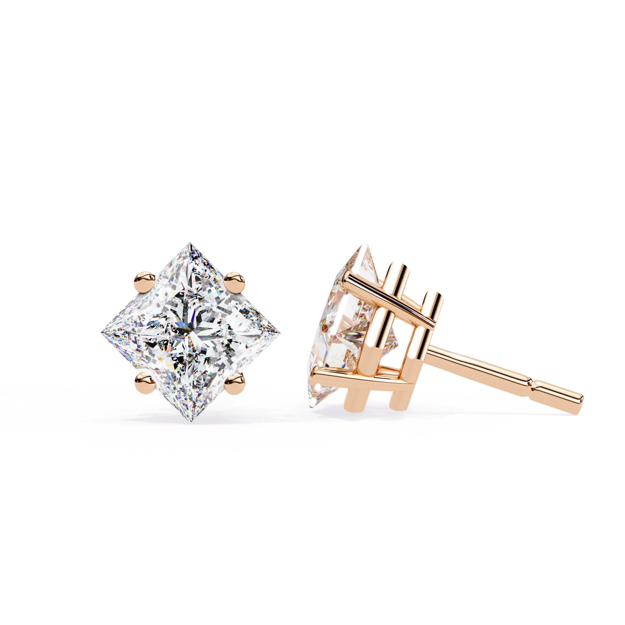 Cia Diamond Solitaire Earrings