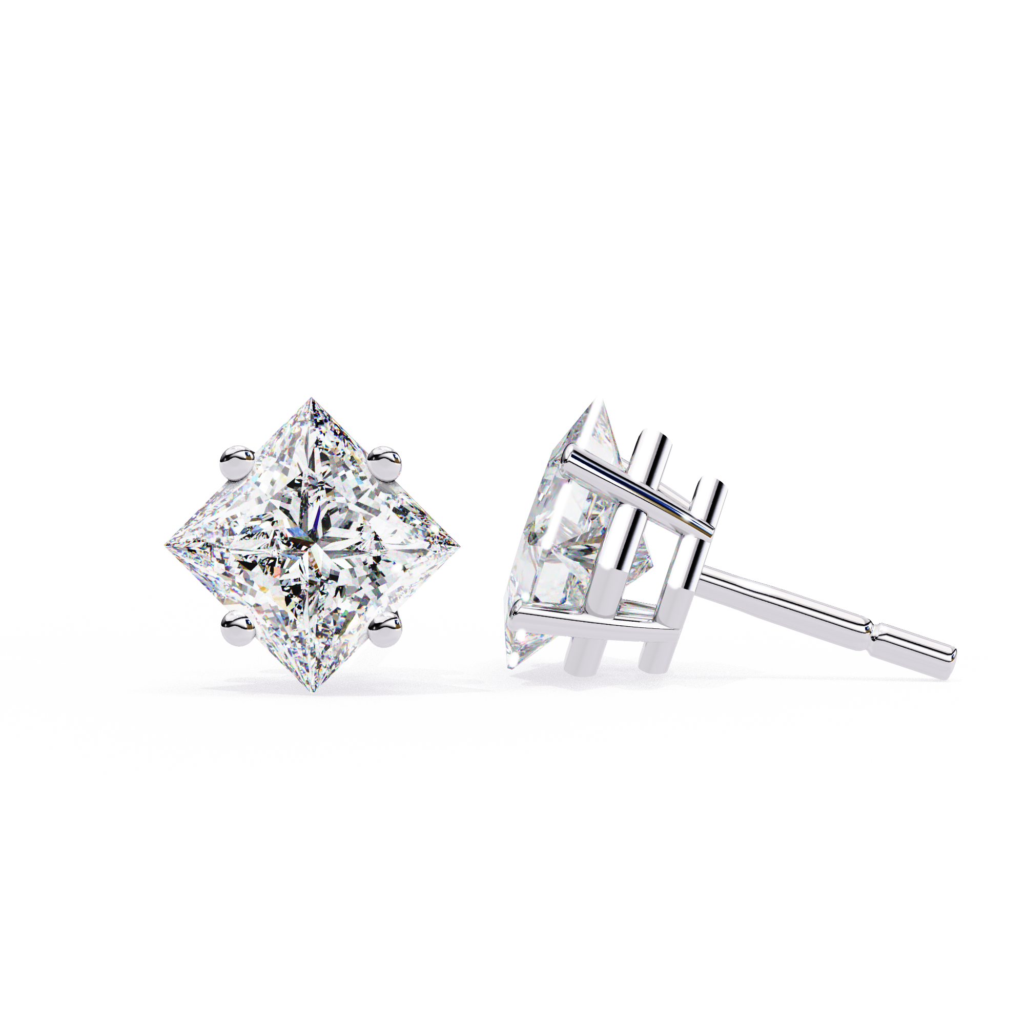 Cia Diamond Solitaire Earrings