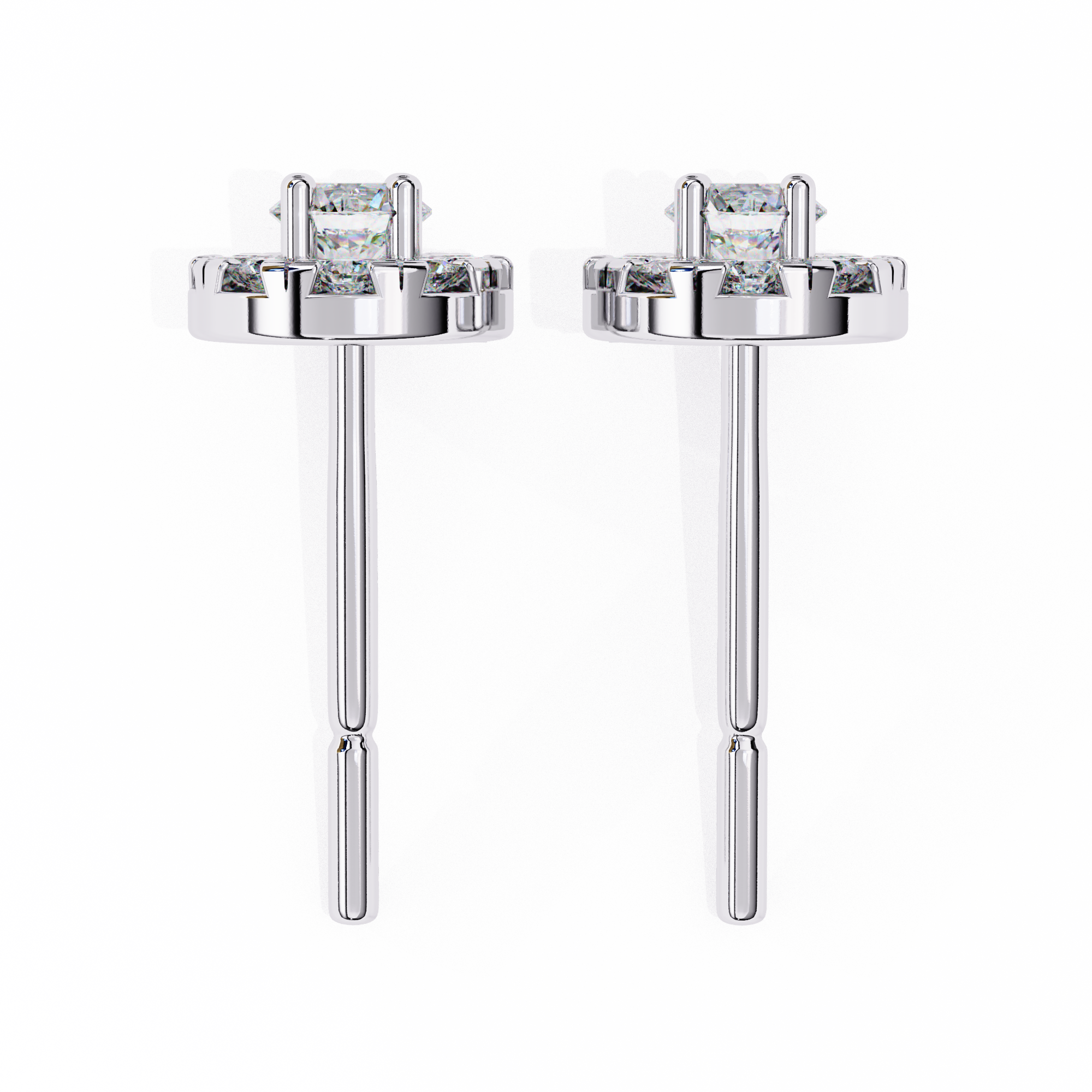 Odessey Diamond Solitaire Earrings