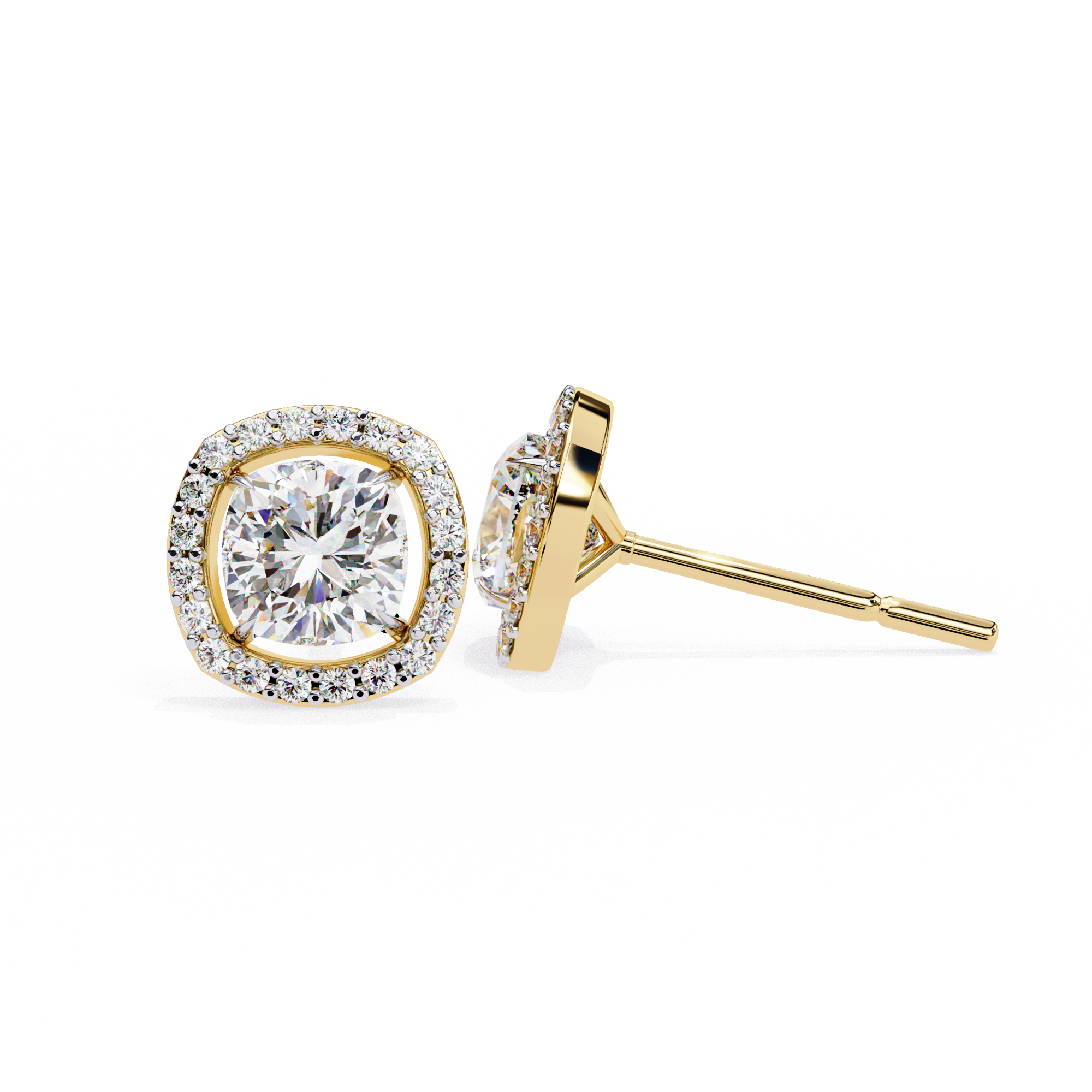 Leah Diamond Solitaire Earrings