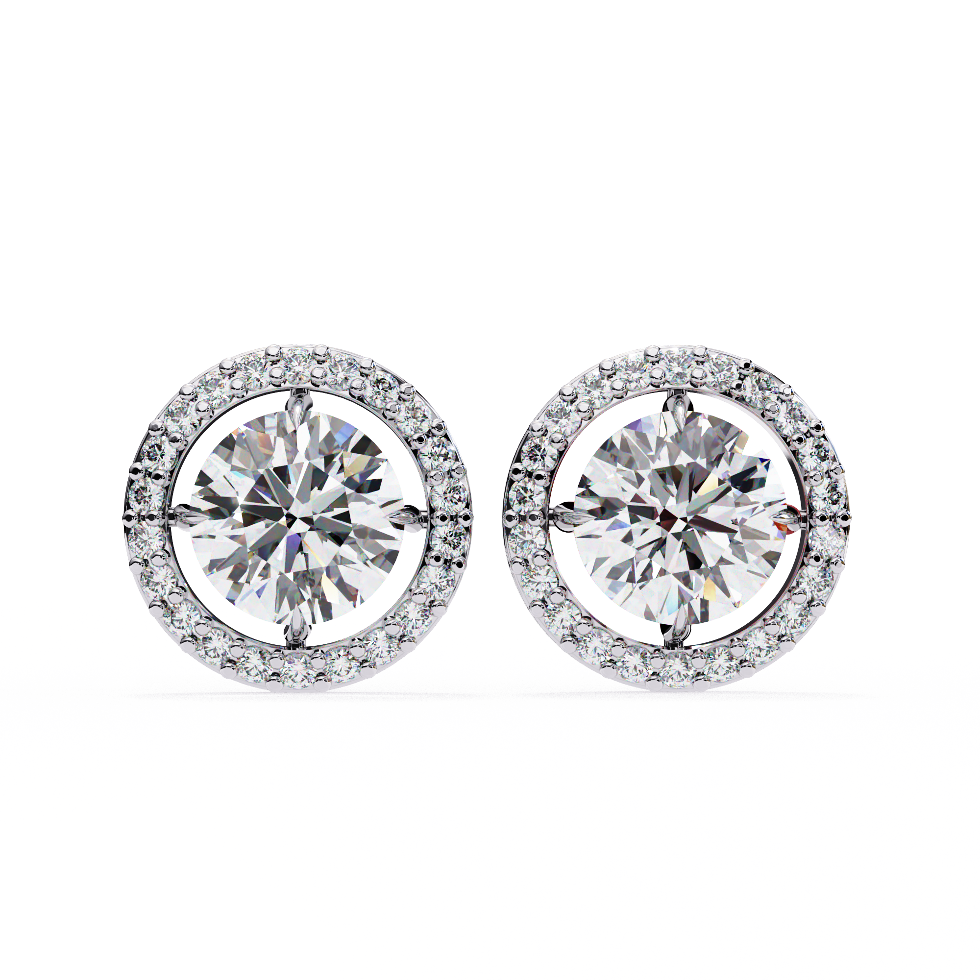 Aster Diamond Solitaire Earrings
