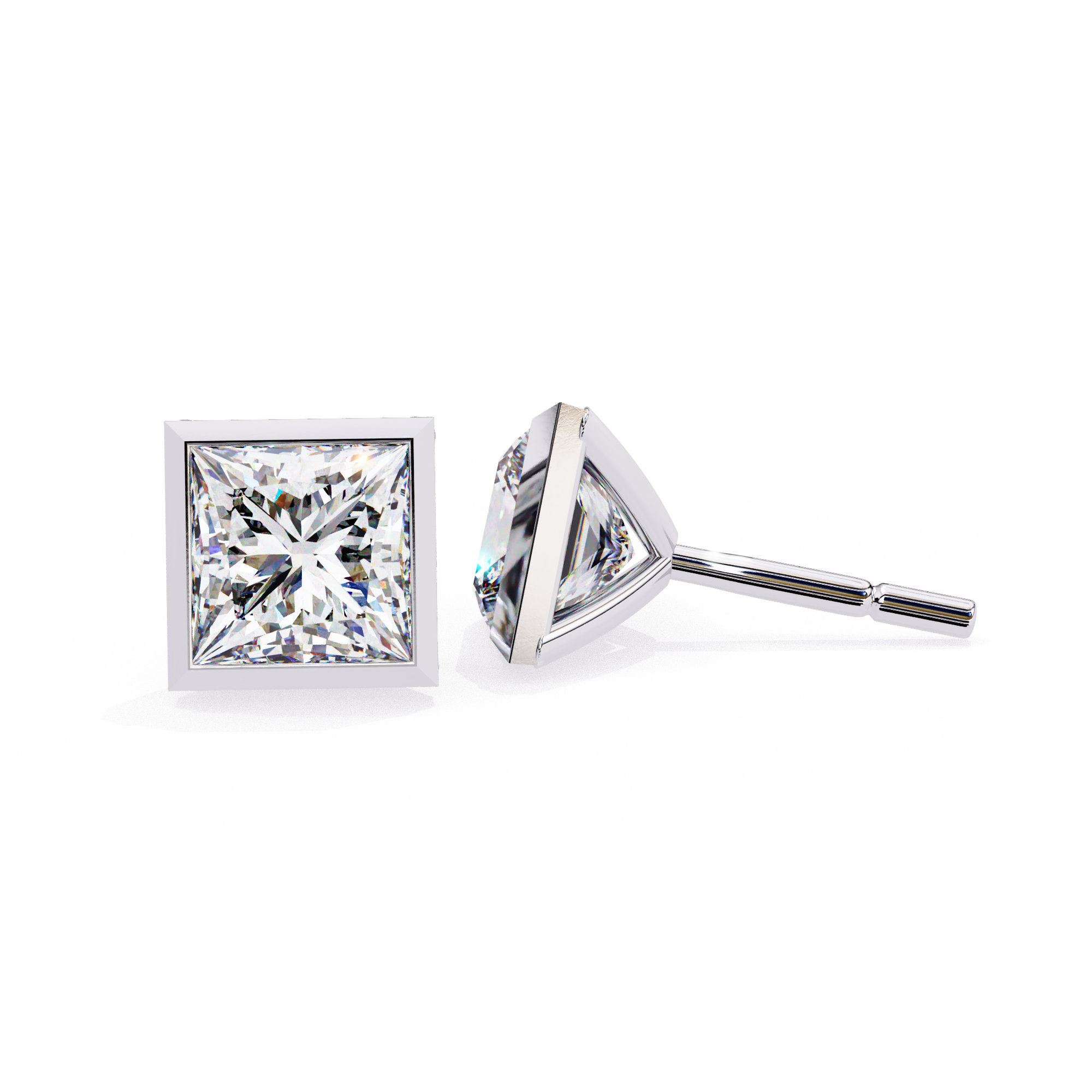 Hailey Diamond Solitaire Earrings