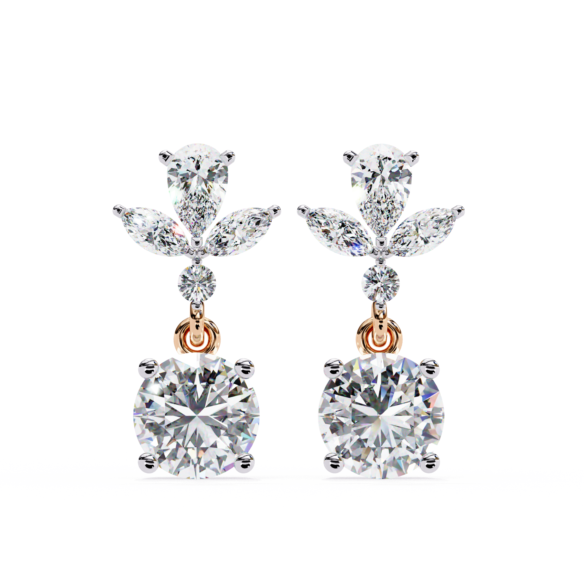 Bianca Diamond Solitaire Earrings