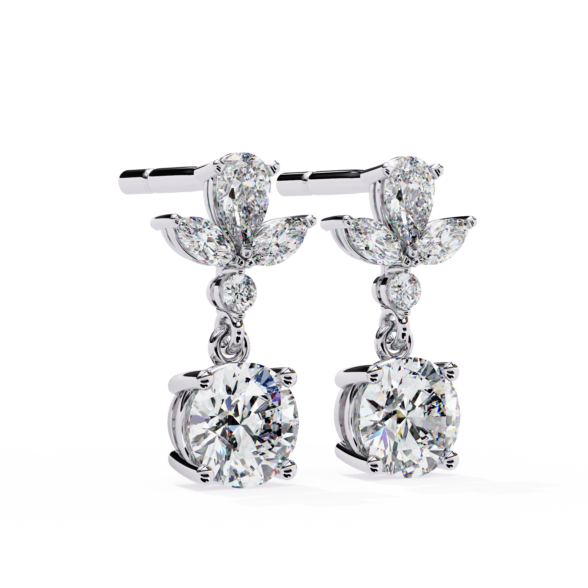 Bianca Diamond Solitaire Earrings