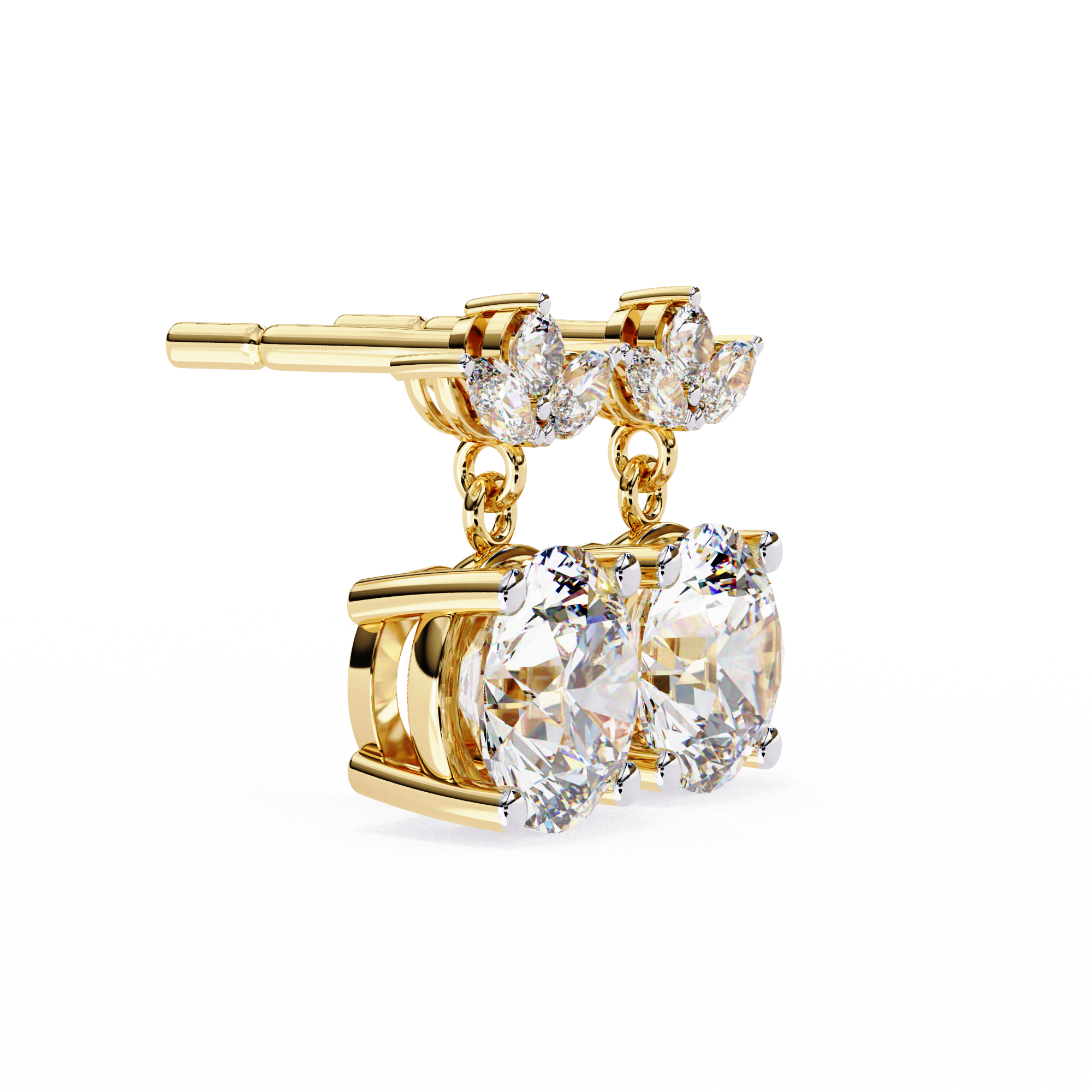 Ariel Diamond Solitaire Earrings