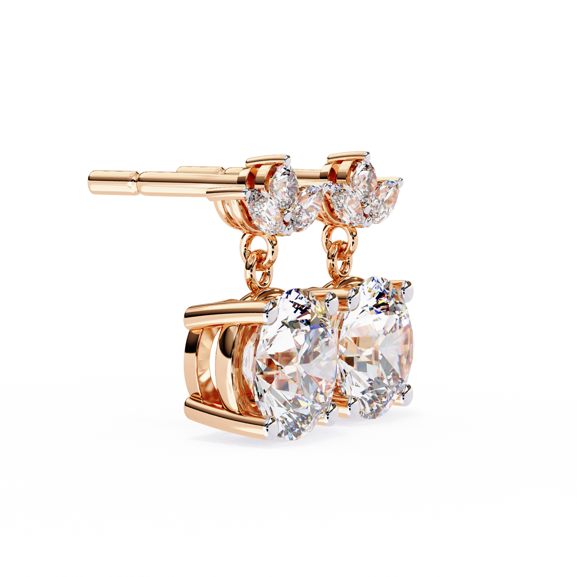 Ariel Diamond Solitaire Earrings