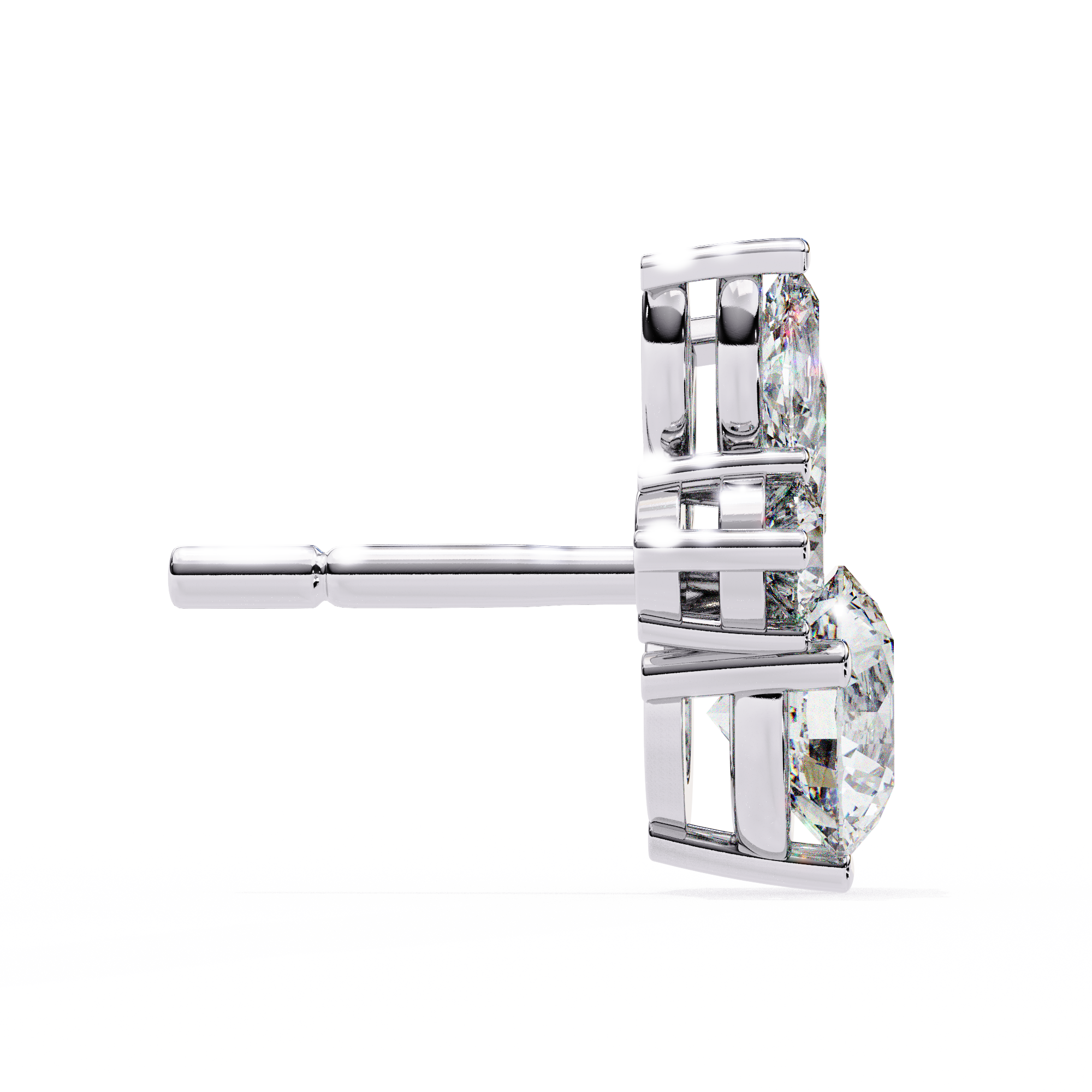 Cassie Diamond Solitaire Earrings