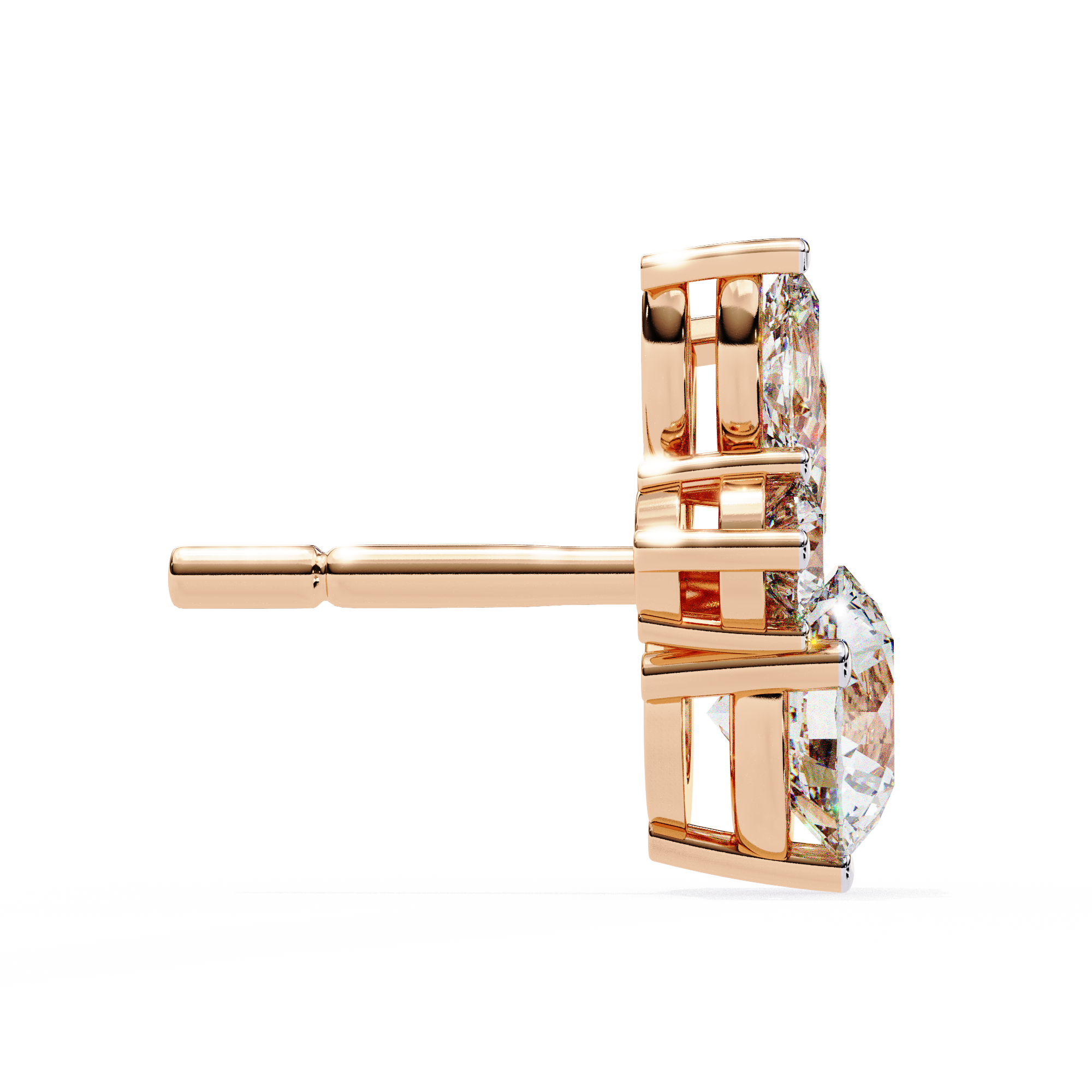 Cassie Diamond Solitaire Earrings
