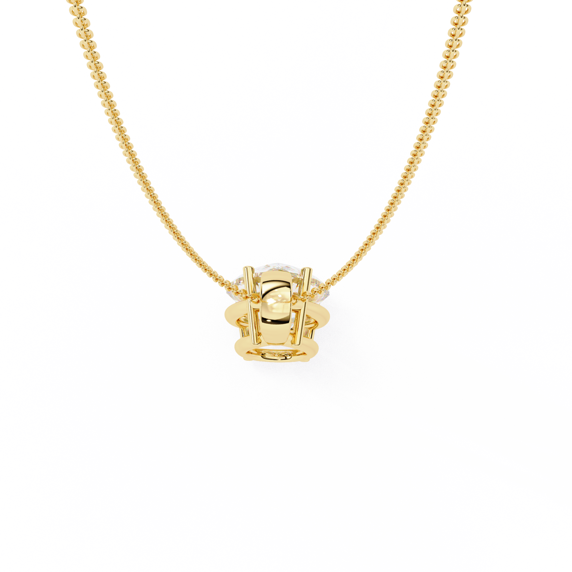 Leah Diamond Solitaire Pendant