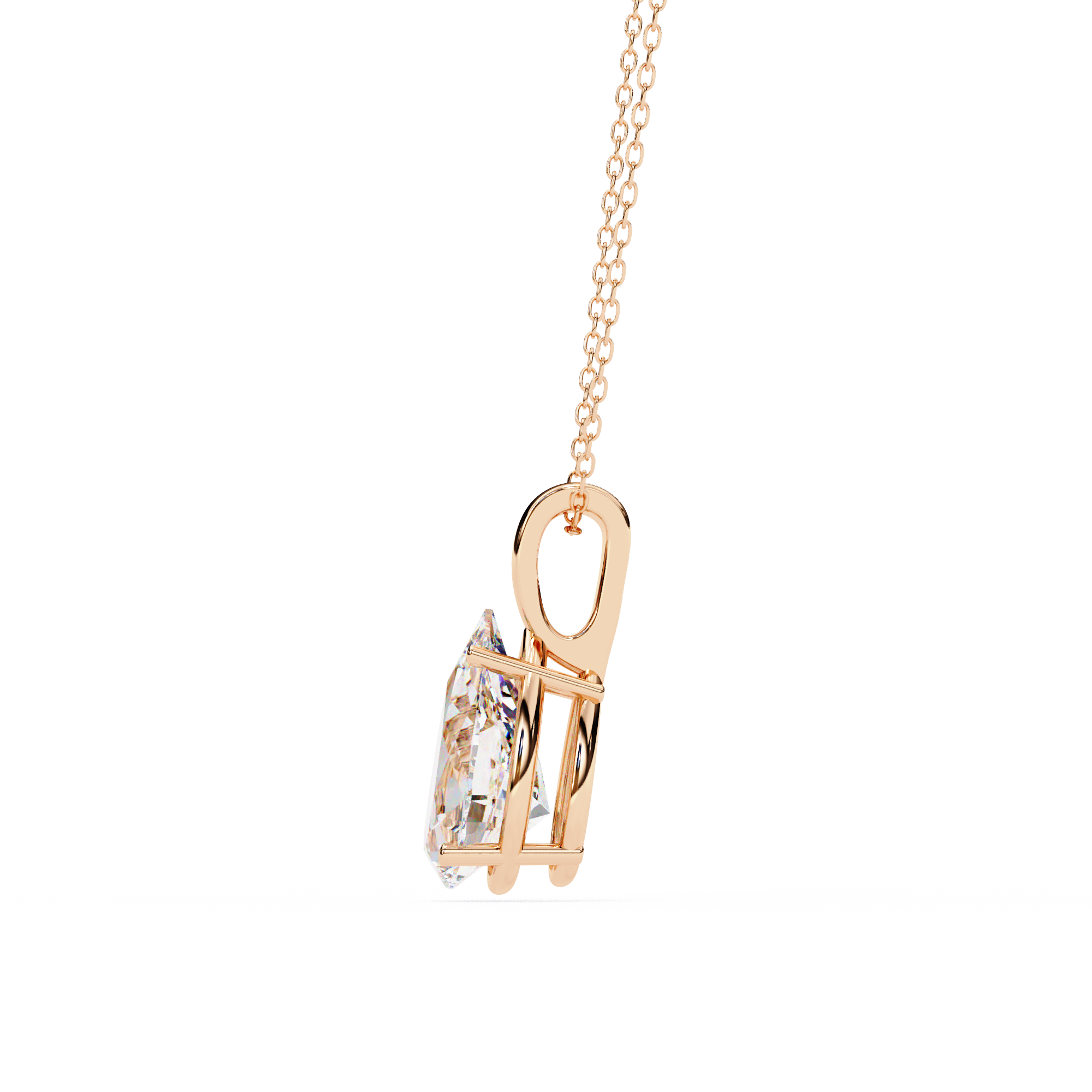 Leah Diamond Solitaire Pendant