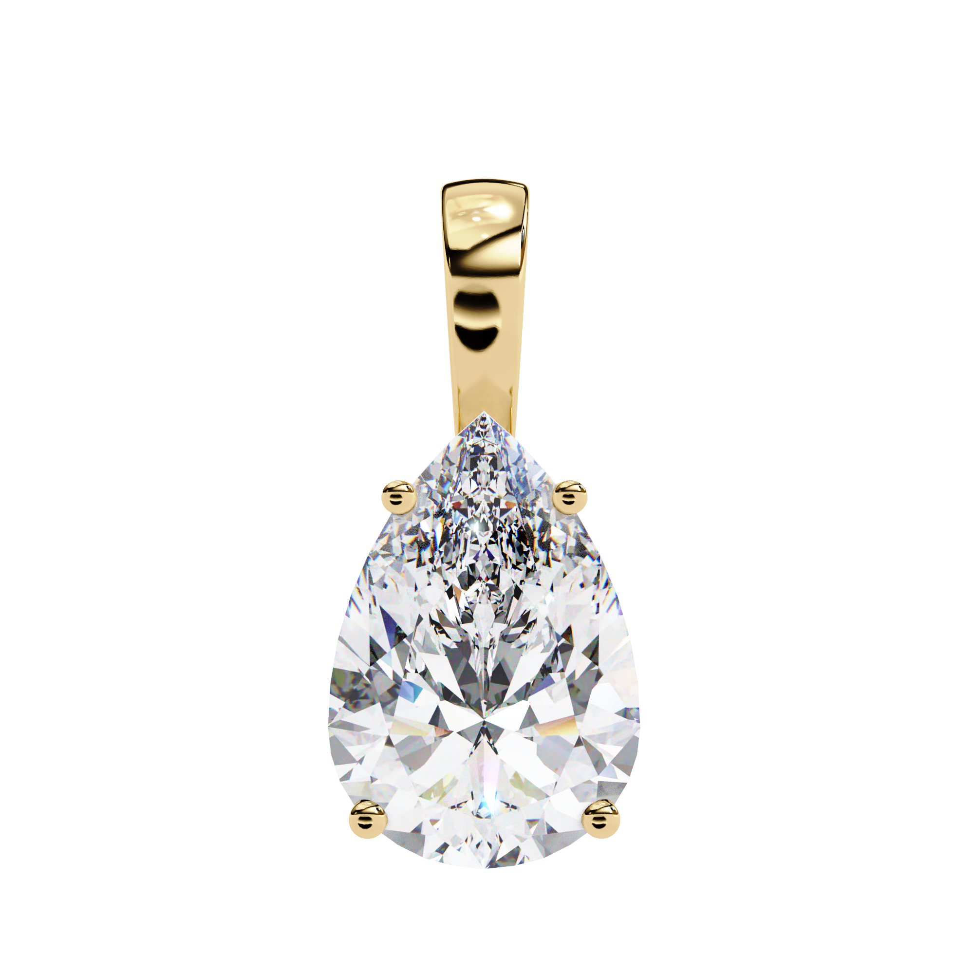Leah Diamond Solitaire Pendant