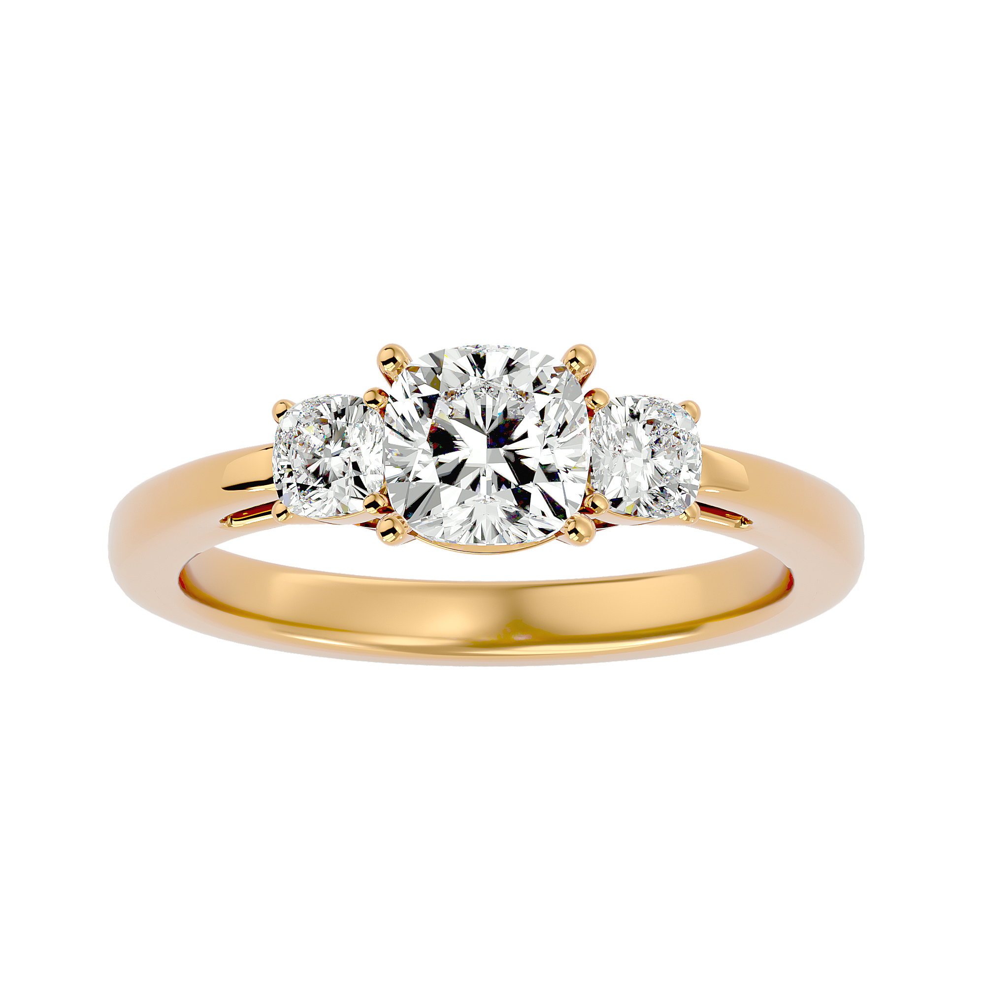 Mirela Diamond Three Stone Ring