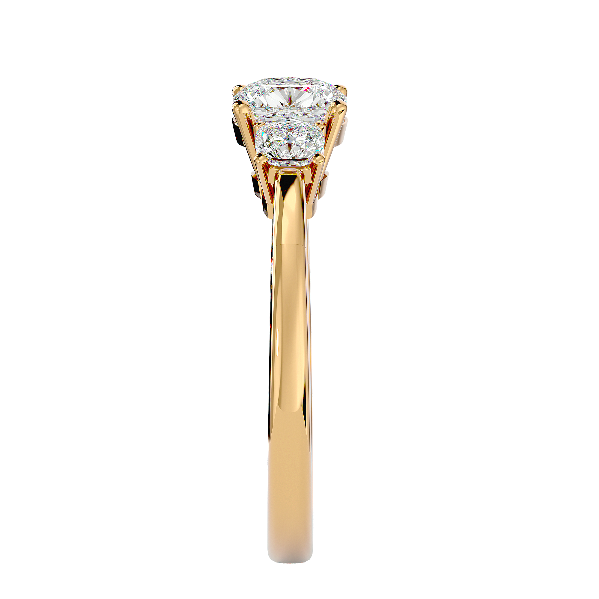 Mirela Diamond Three Stone Ring