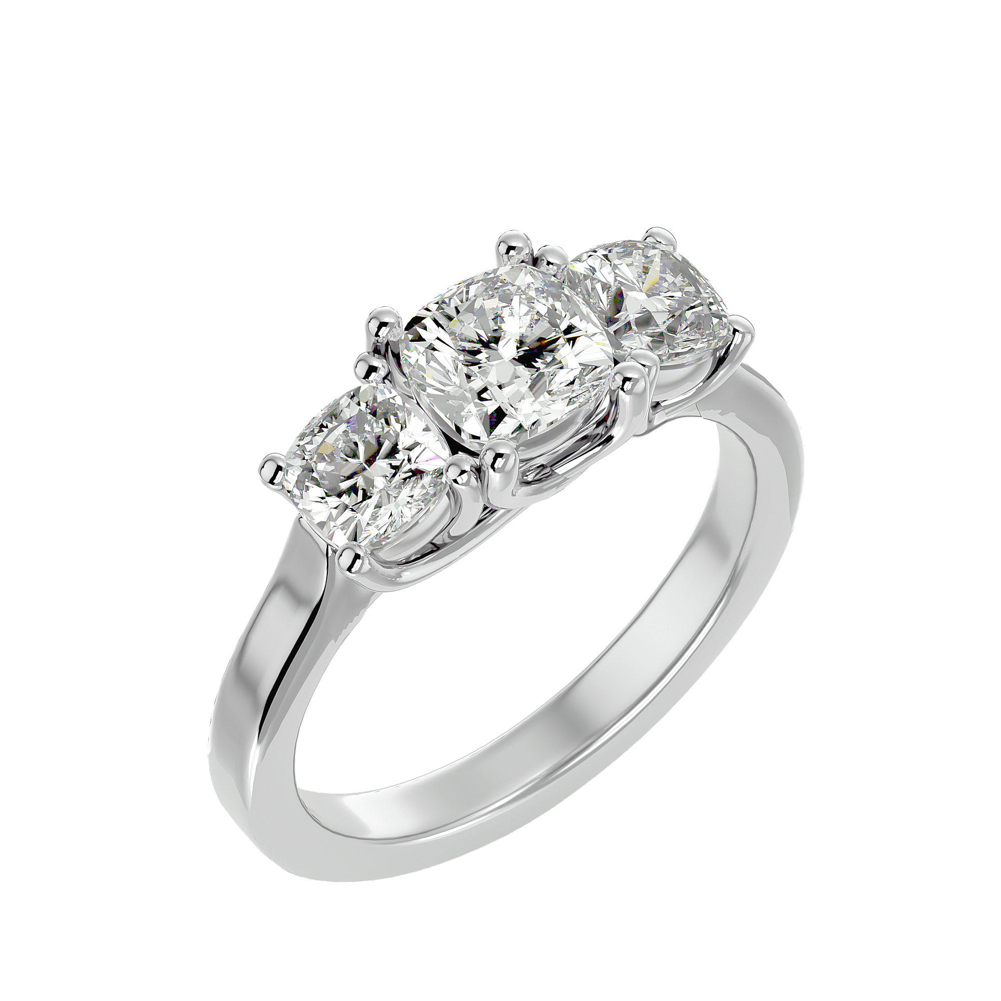 Eva Diamond Three Stone Ring
