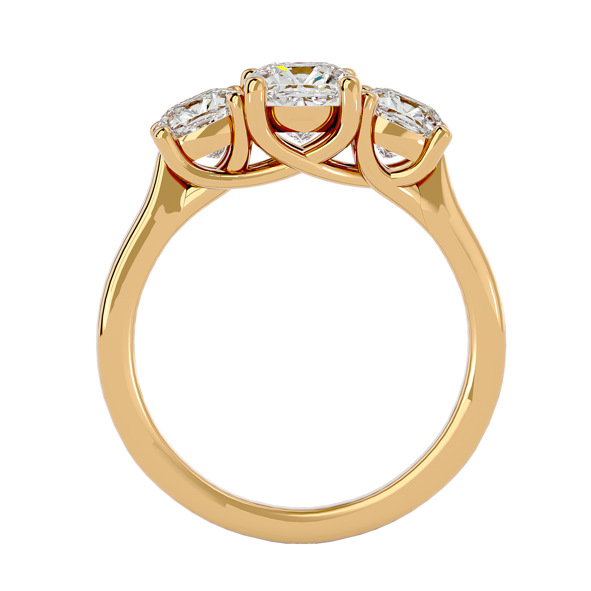 Eva Diamond Three Stone Ring